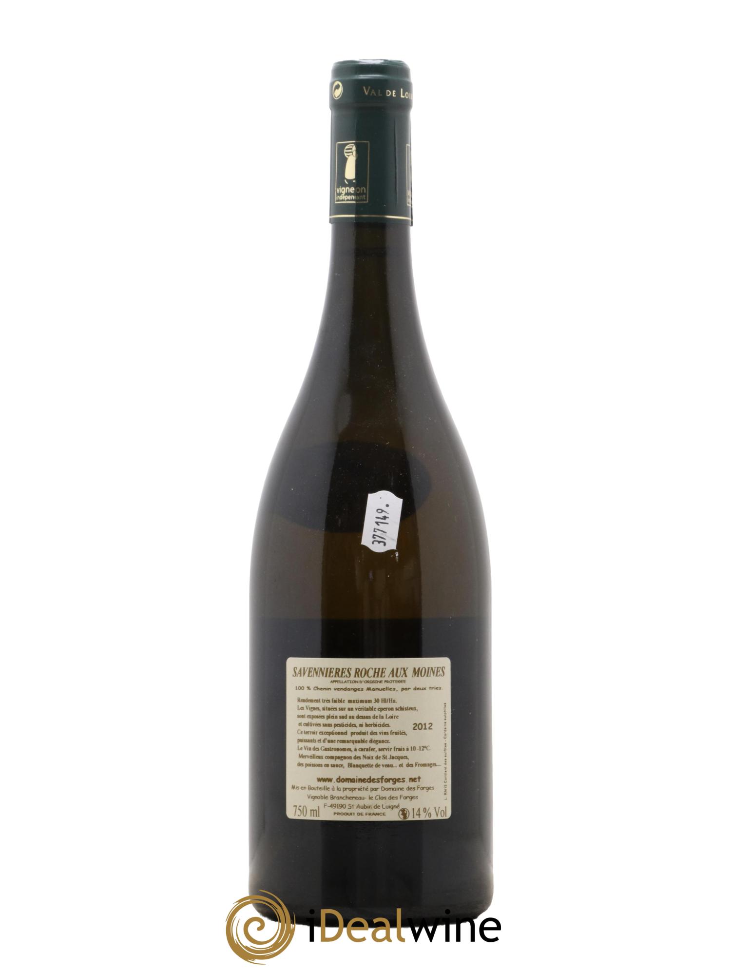 Savennières Roche aux Moines Domaine Des Forges 2012 - Lot de 1 bouteille - 1