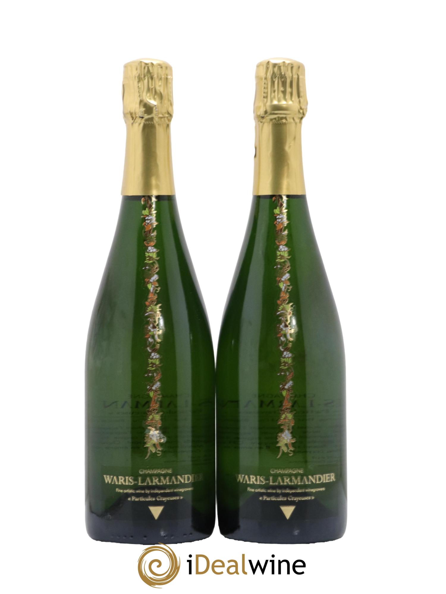 Champagne Grand Cru Blanc de Blancs Cuvee Partiules Crayeuses Maison Waris Larmandier - Lot de 2 bouteilles - 0