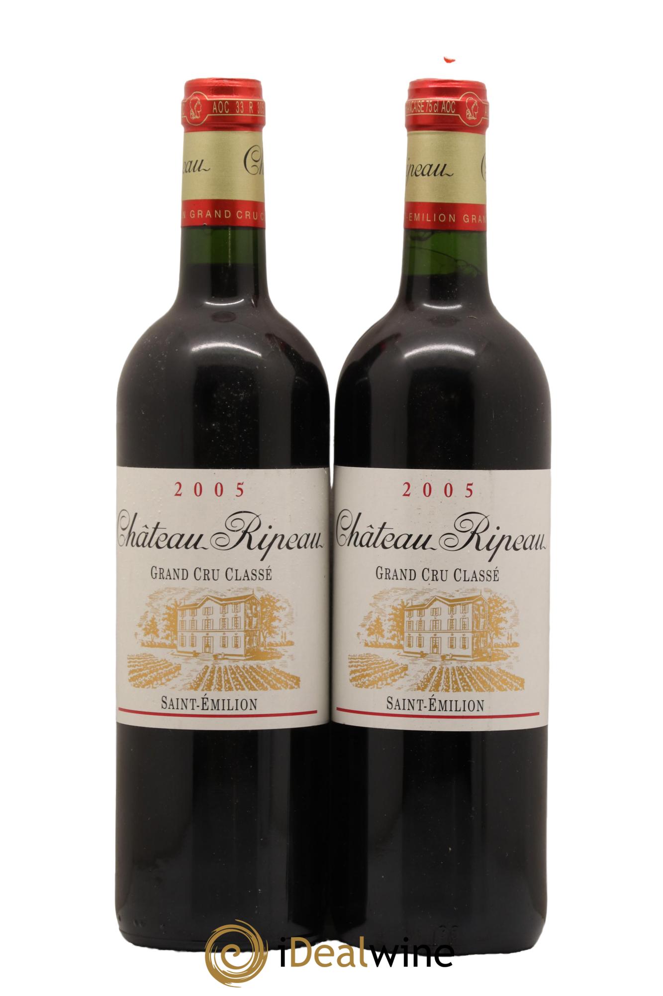 Château Ripeau Grand Cru Classé 2005 - Lot de 2 bouteilles - 0