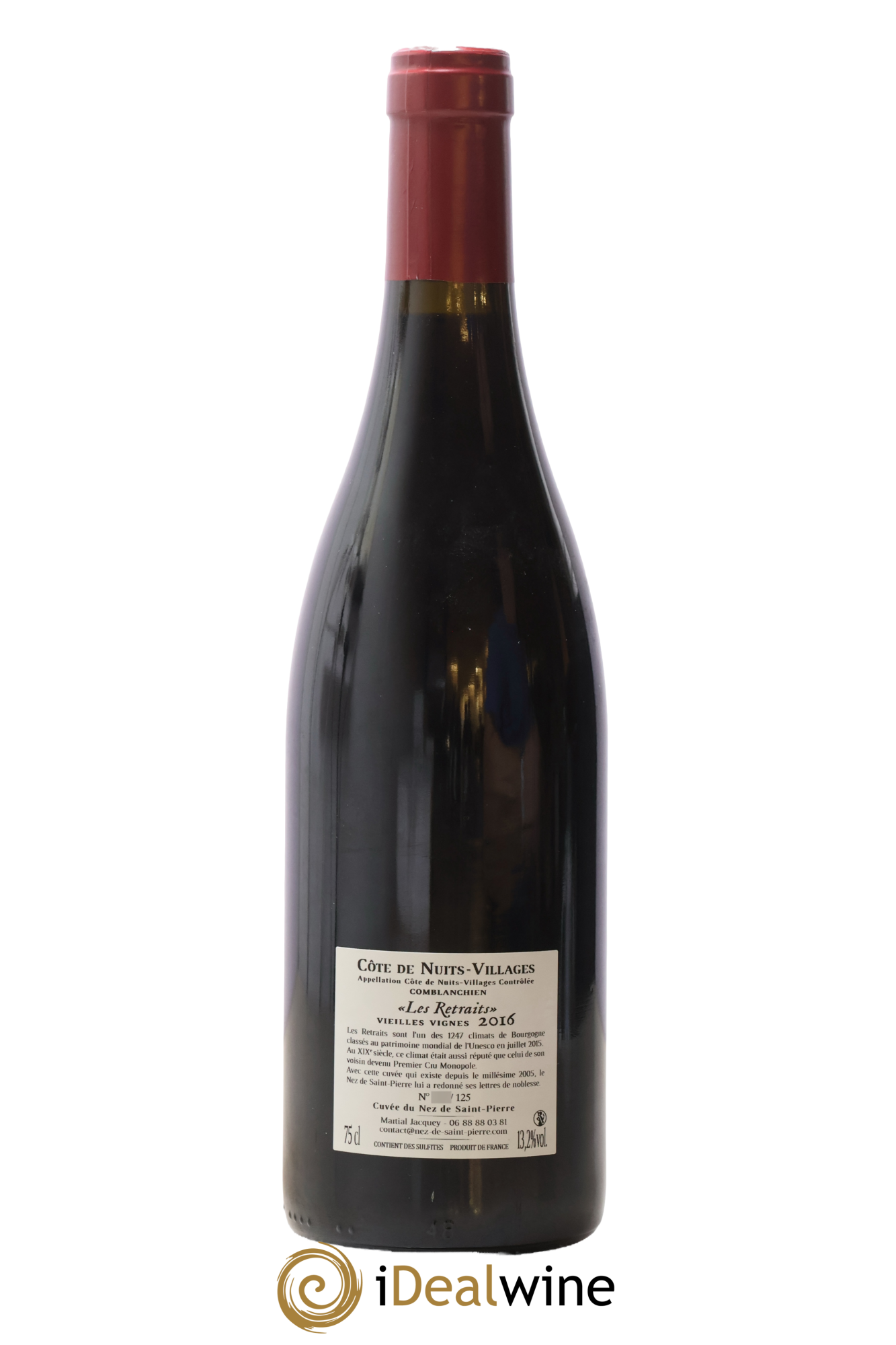 Côte de Nuits-Villages Les Retraits Jérôme Galeyrand 2016 - Lot of 1 bottle - 1