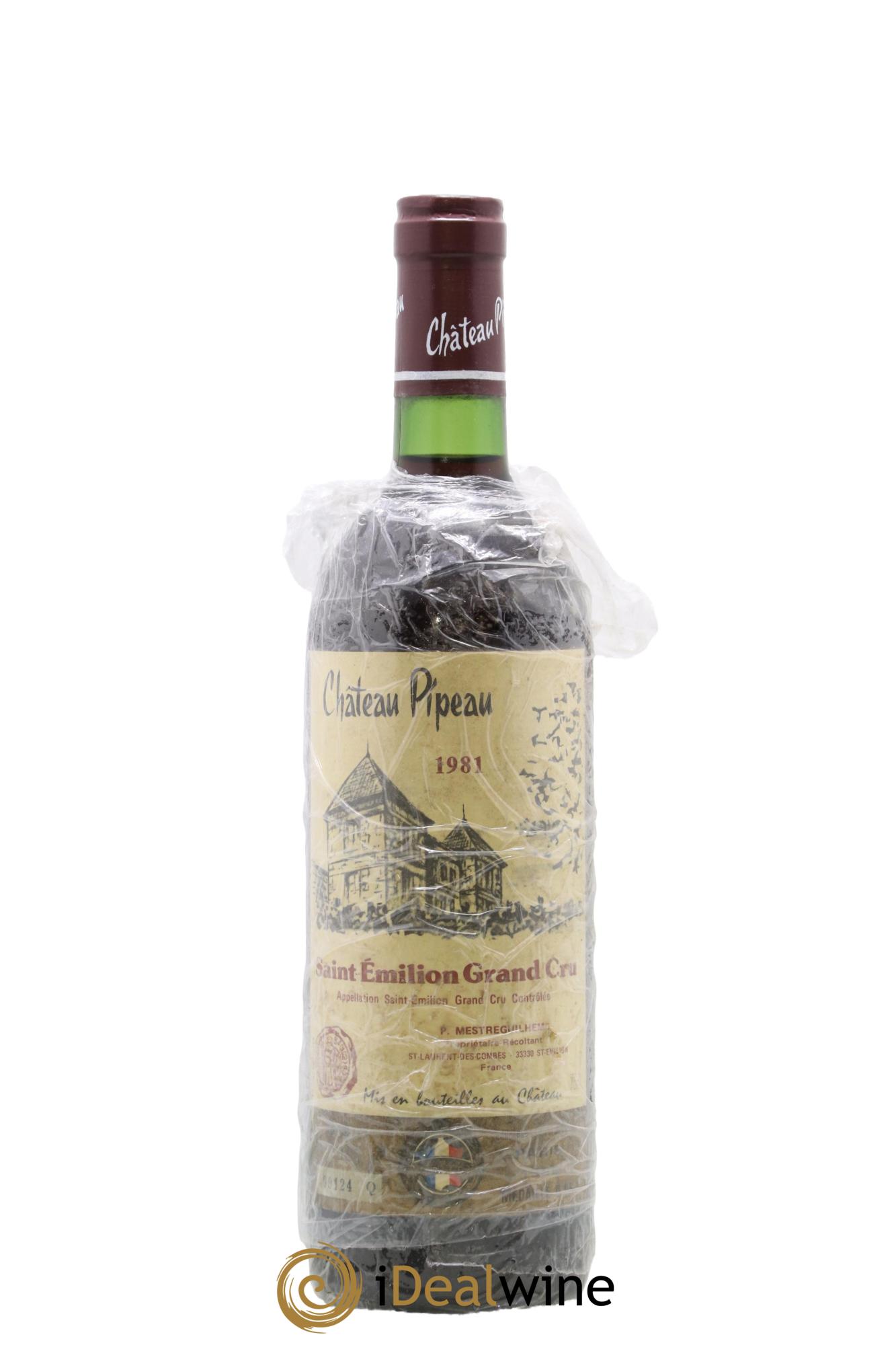 Château Pipeau 1981 - Lot de 1 bouteille - 0