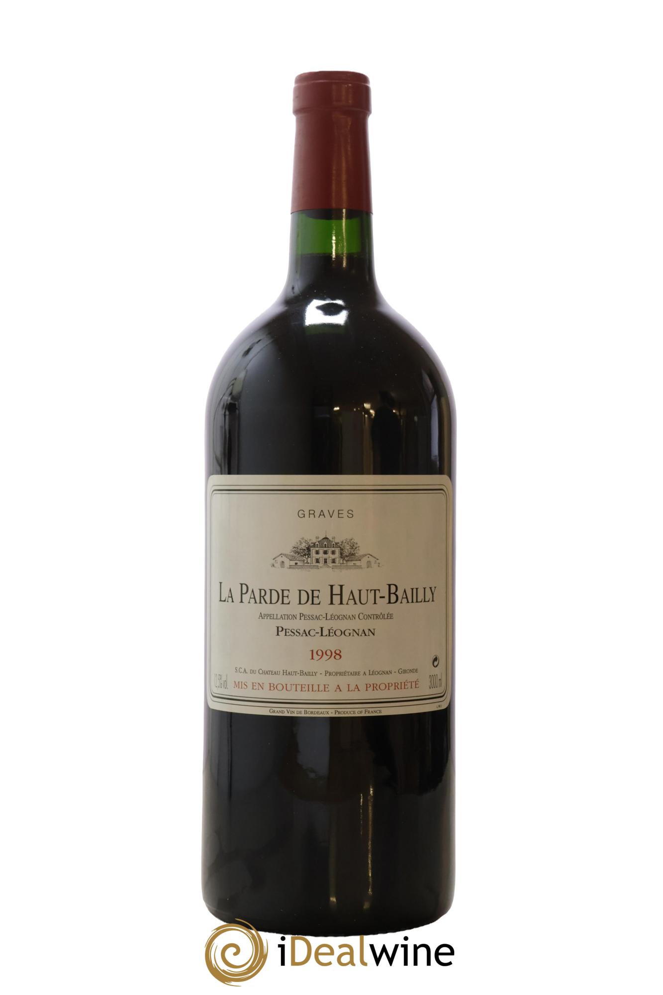 Haut Bailly II (Anciennement La Parde de Haut-Bailly) Second Vin 1998 - Lot de 1 double magnum - 0