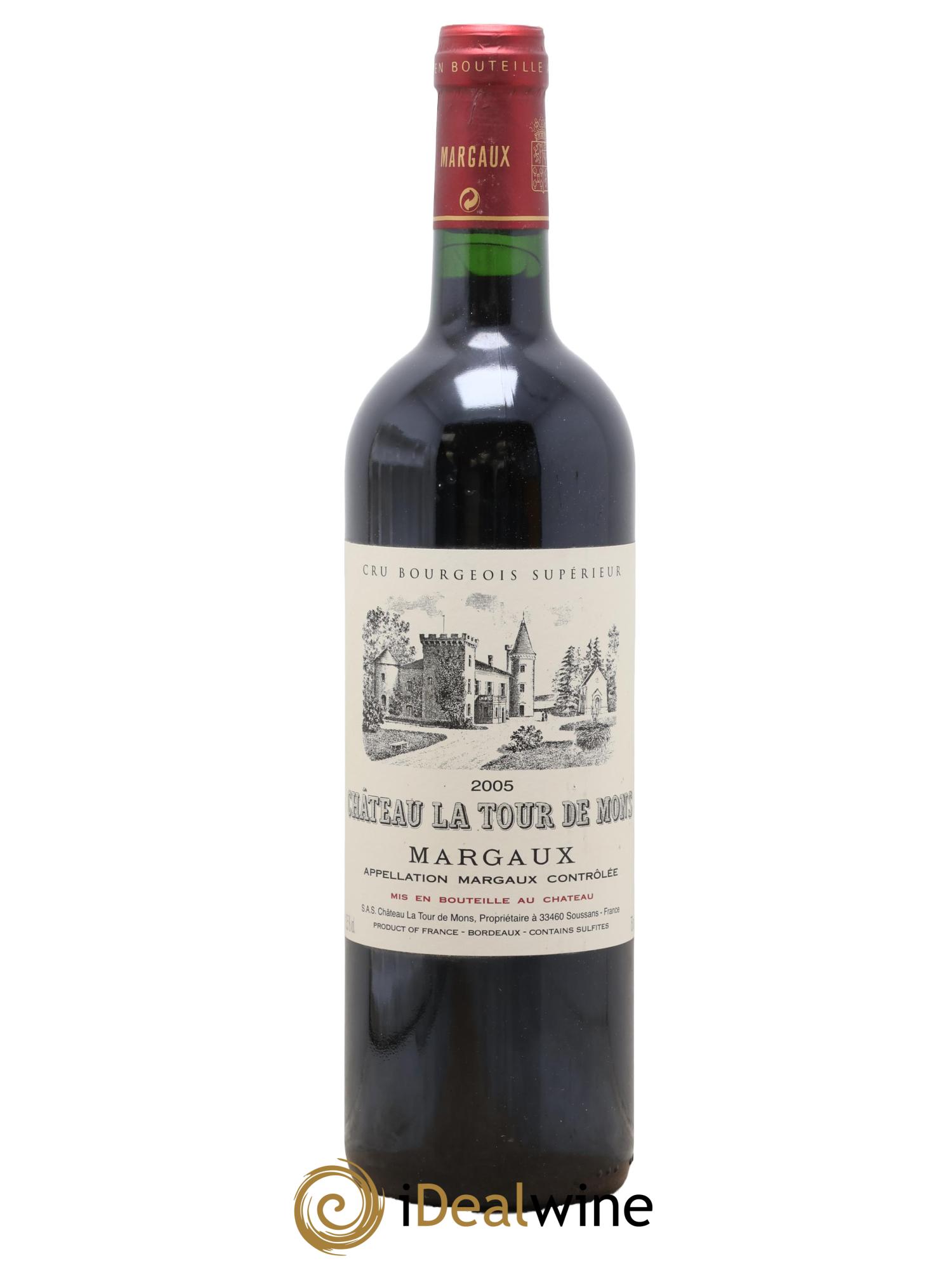 Château la Tour de Mons Cru Bourgeois 2005 - Lot of 1 bottle - 0