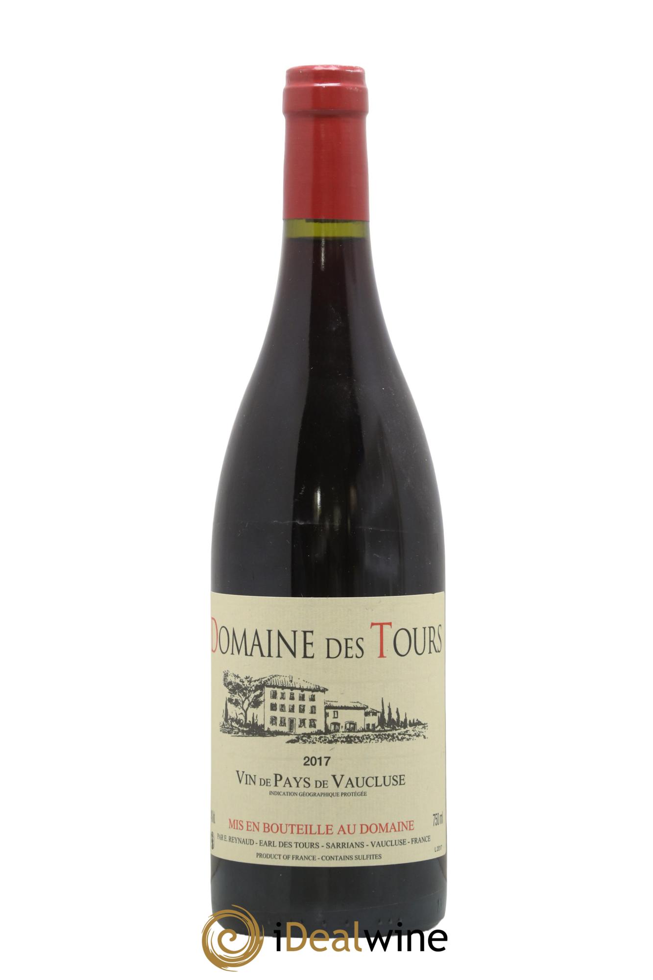 IGP Vaucluse (Vin de Pays de Vaucluse) Domaine des Tours Emmanuel Reynaud 2017 - Lot de 1 bouteille - 0