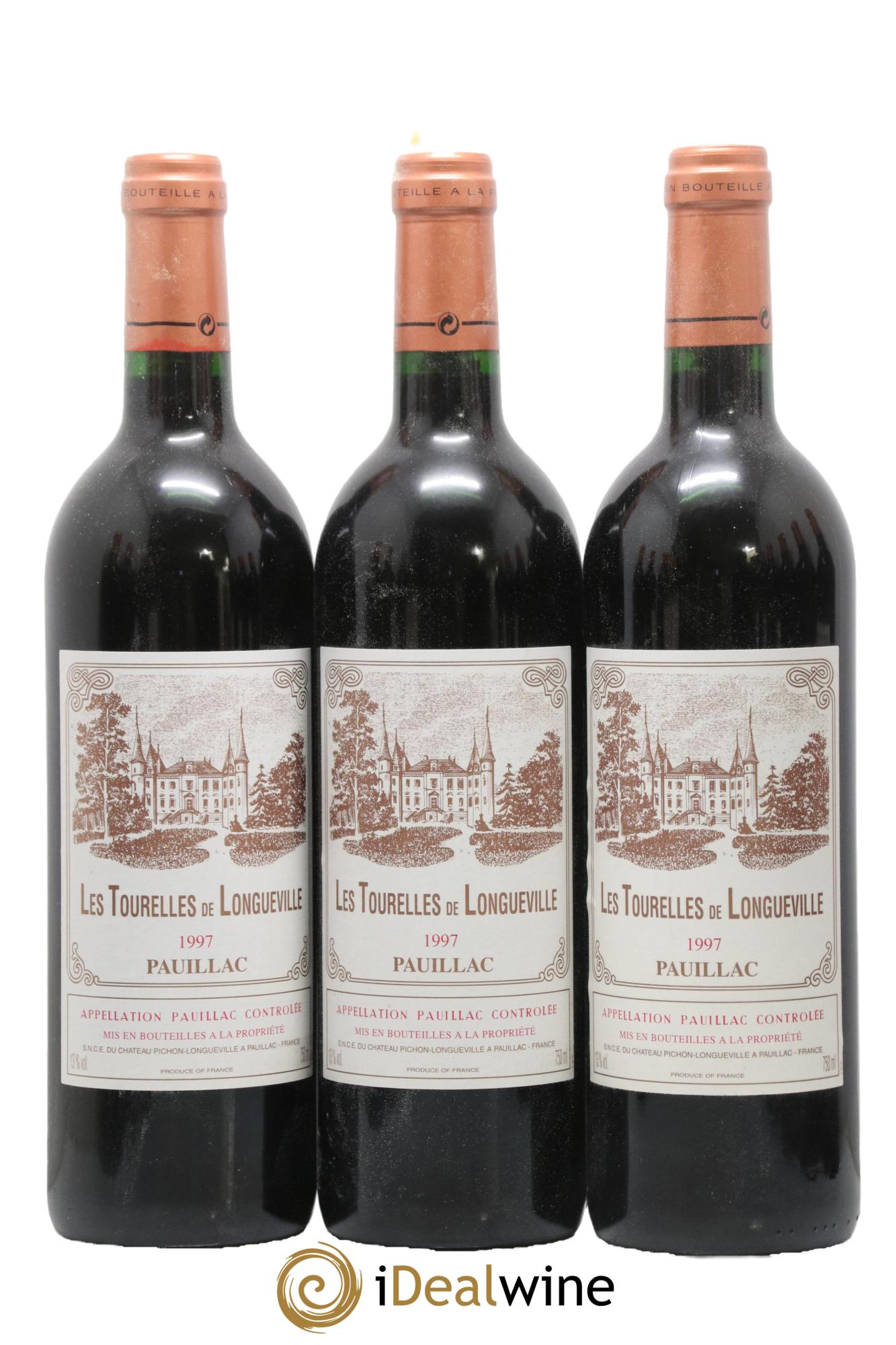 Les Tourelles de Longueville Second Vin 1997 - Lot of 12 bottles - 1