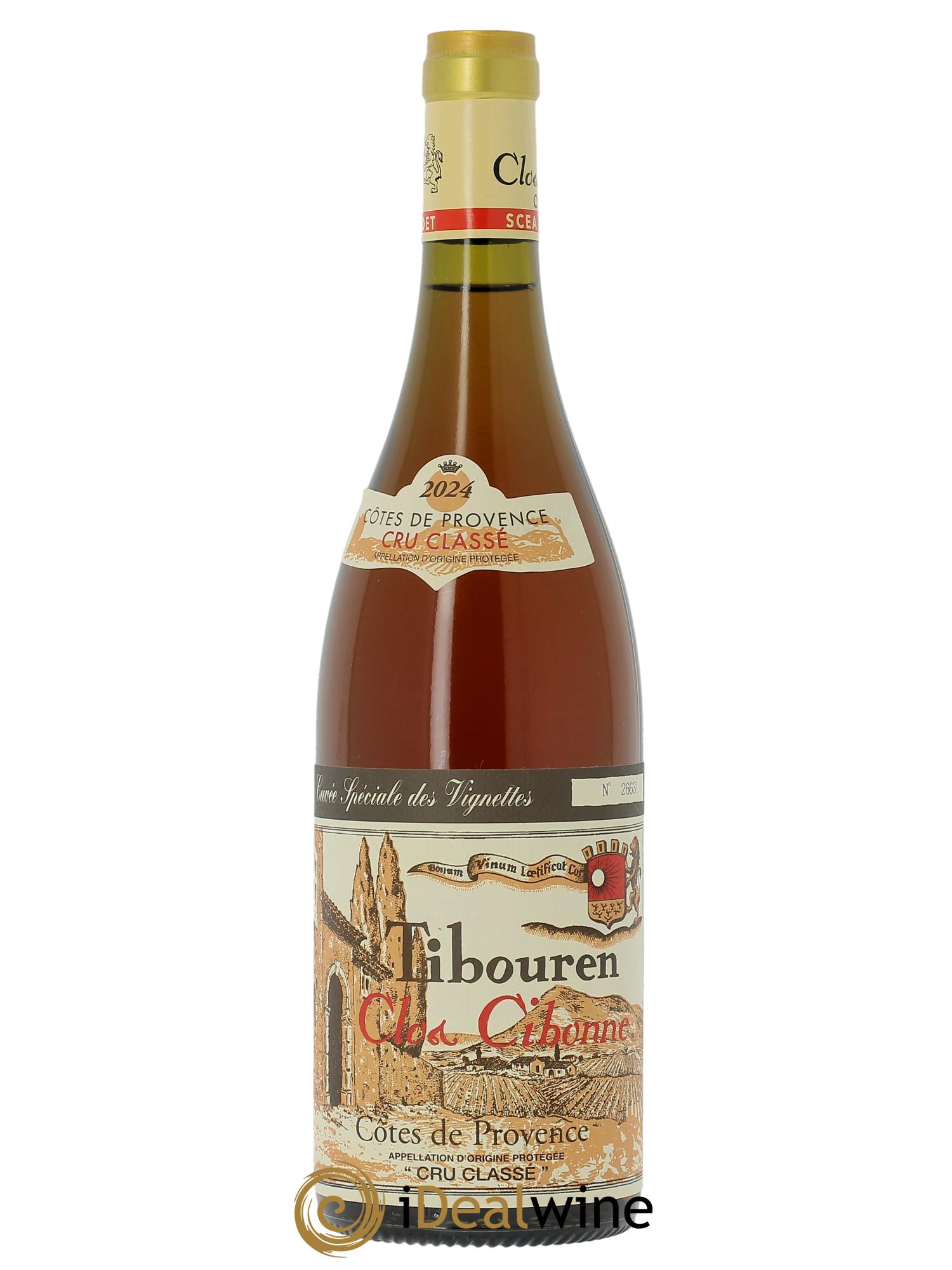 Côtes de Provence Clos Cibonne Tibouren Cuvée Spéciale des Vignettes 2024 - Lot of 1 bottle - 0