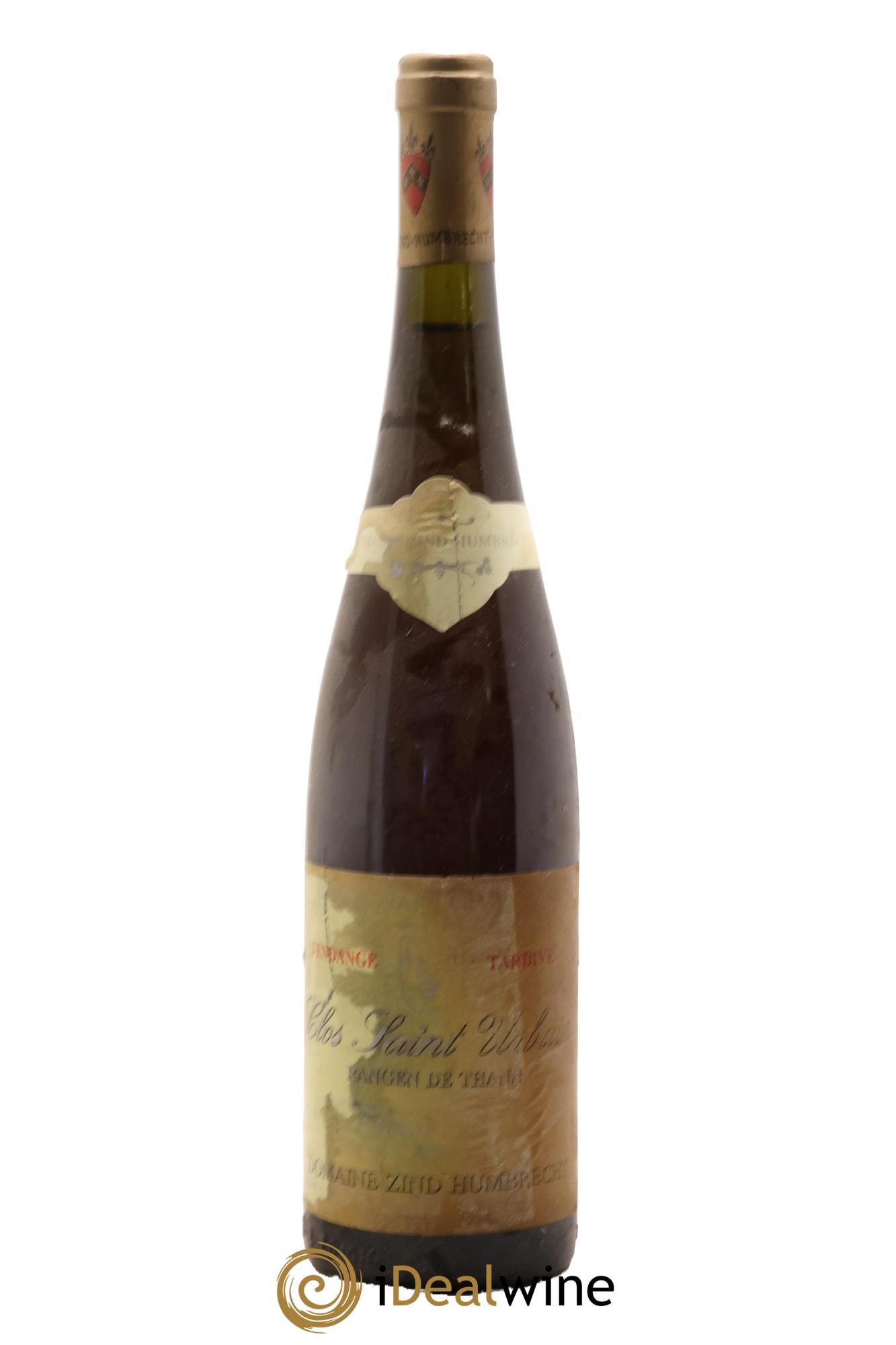 Alsace Pinot Gris Vendanges Tardives Rangen de Thann Clos Saint Urbain Zind-Humbrecht 1999 - Posten von 1 Flasche - 0