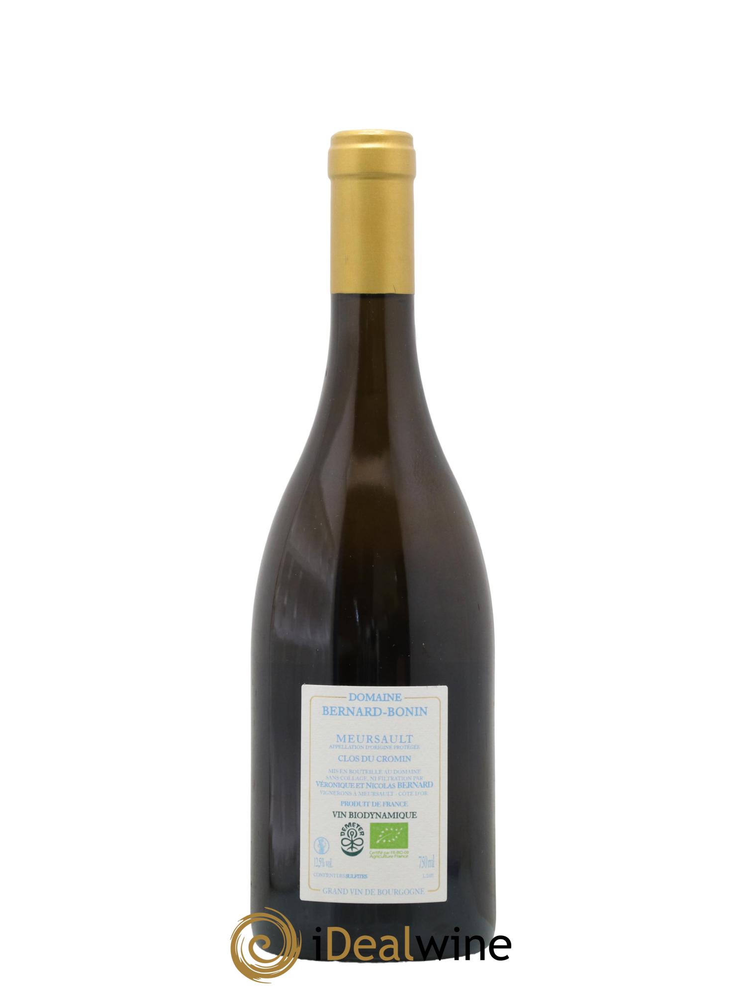Meursault Clos du Cromin Le Pré de Manche Bernard Bonin 2021 - Lot de 1 bouteille - 1