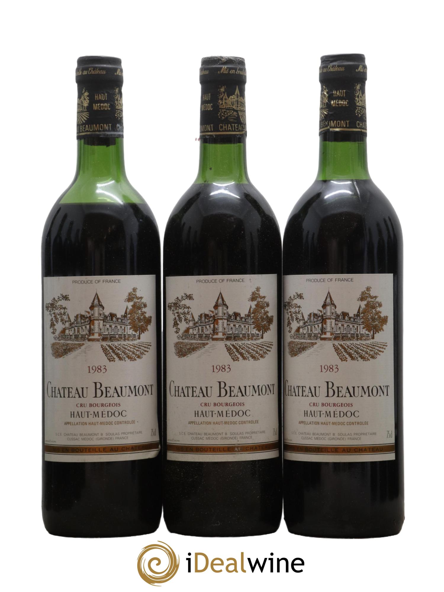 Château Beaumont Cru Bourgeois 1983 - Lot de 12 bouteilles - 4