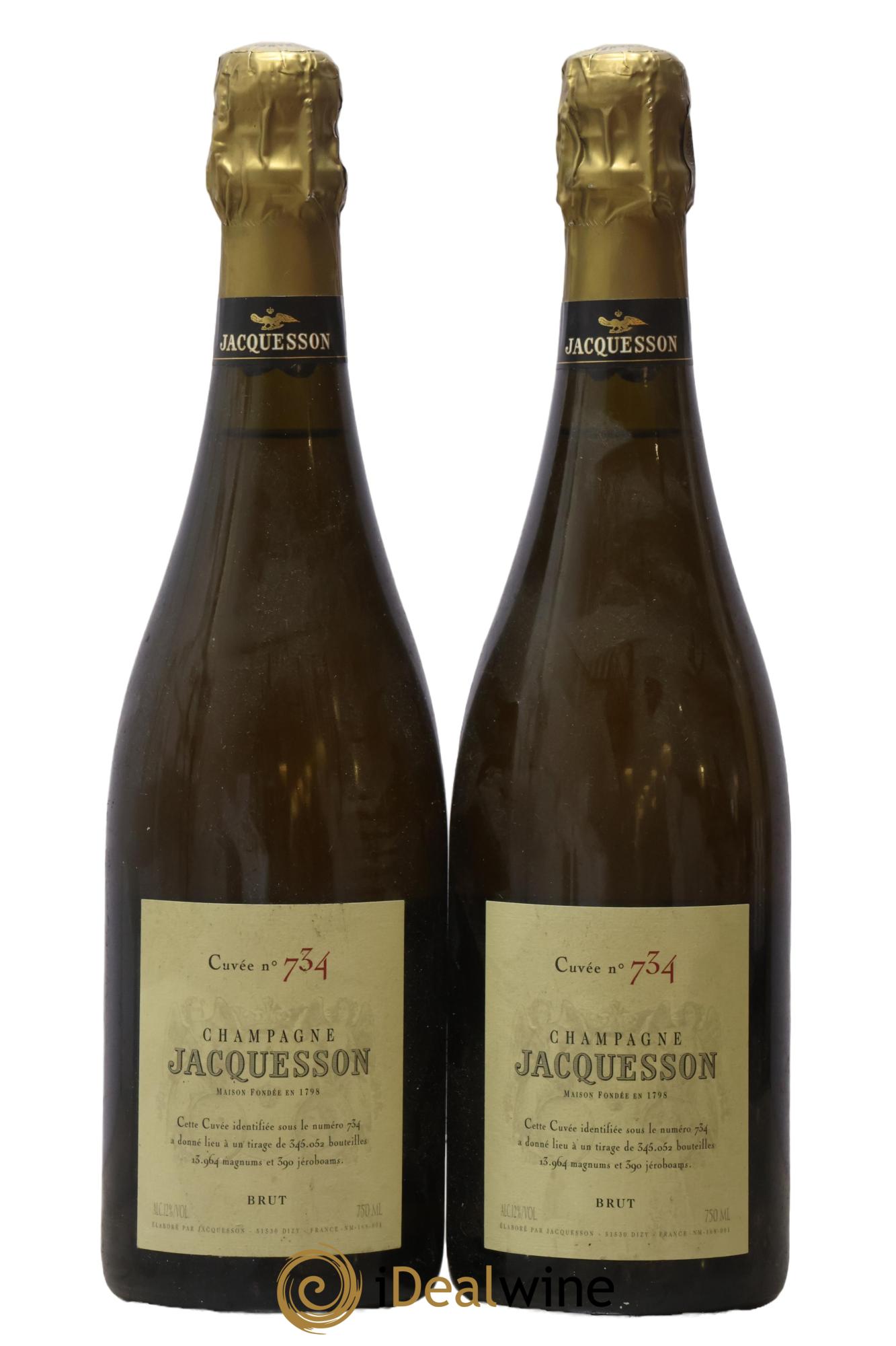 Cuvée 734 Jacquesson - Lot de 2 bouteilles - 0