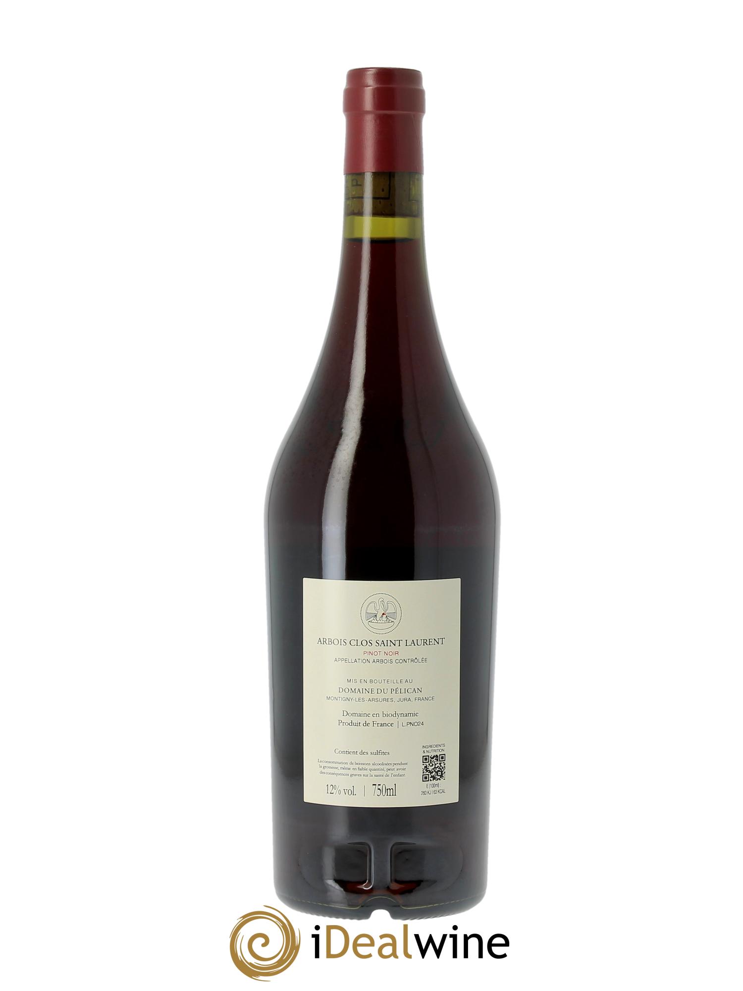 Arbois Pinot noir Clos Saint-Laurent Pélican  2024 - Lotto di 1 bottiglia - 1