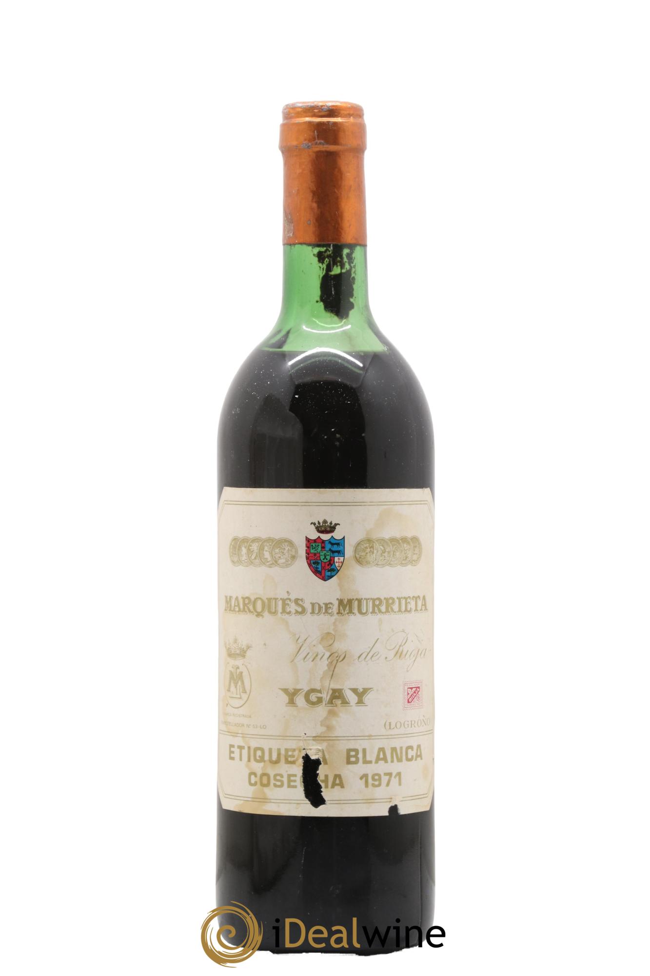 Rioja DOCA Castillo Ygay Marqués de Murrieta 1971 - Posten von 1 Flasche - 0