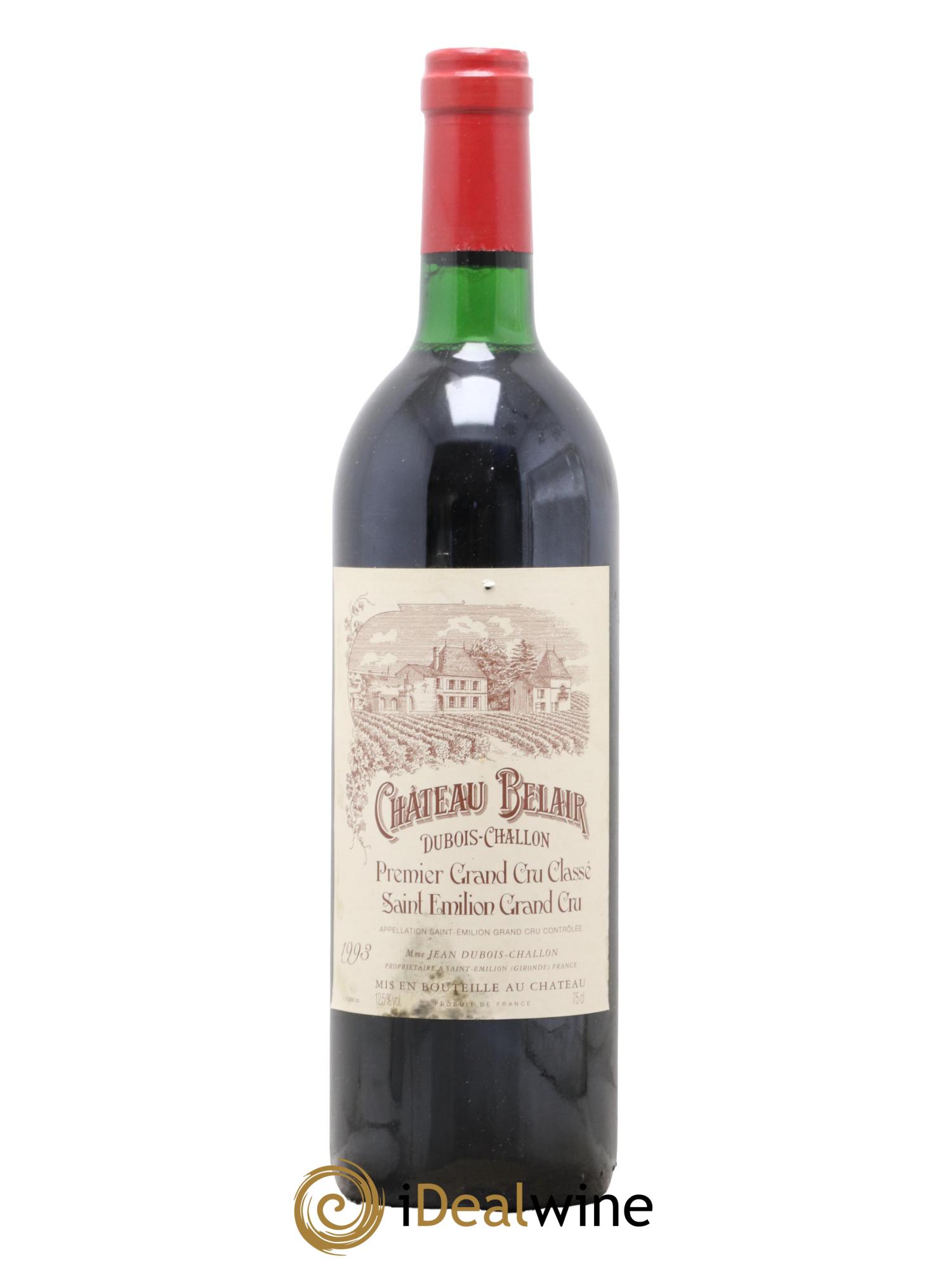 Château Belair (Belair-Monange) 1er Grand Cru Classé B 1993 - Lot de 1 bouteille - 0