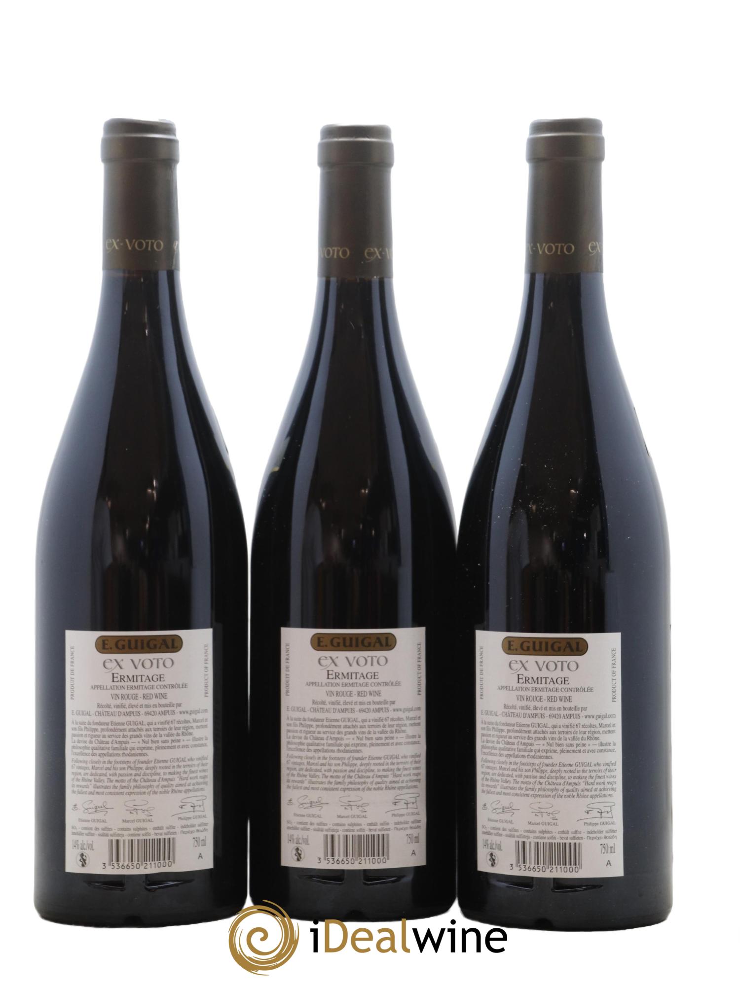 Ermitage Ex Voto Guigal 2015 - Posten von 12 Flaschen - 6