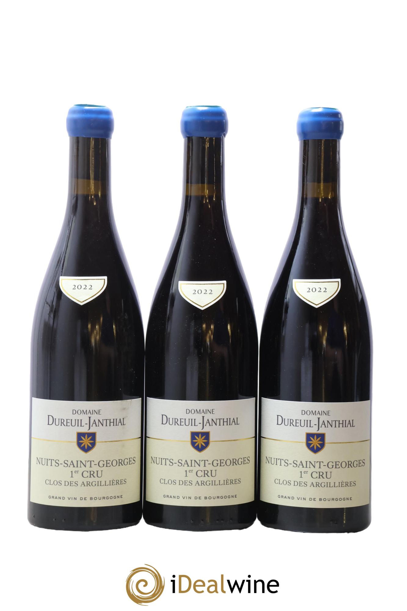 Nuits-Saint-Georges 1er Cru Clos des Argillières Vincent Dureuil-Janthial 2022 - Posten von 3 Flaschen - 0