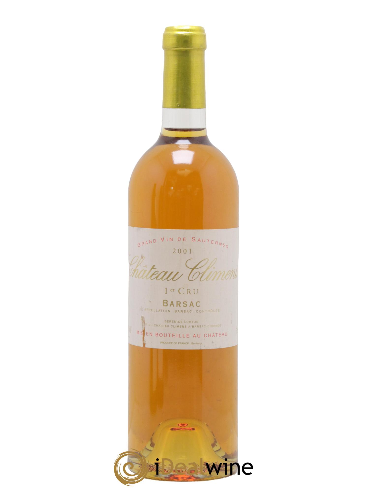 Château Climens 1er Grand Cru Classé 2001 - Lotto di 1 bottiglia - 0