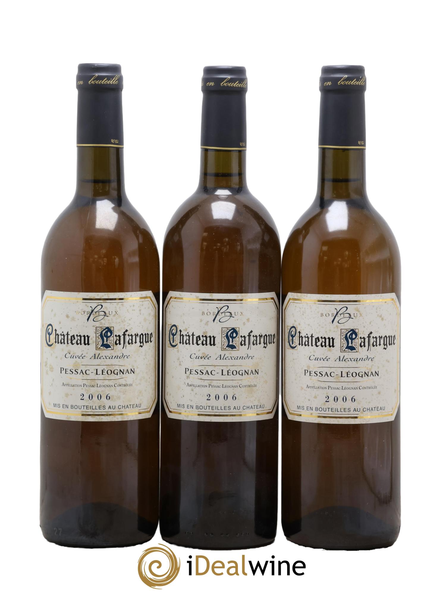 Pessac-Léognan Cuvée Alexandre Château Lafargue 2006 - Lot de 3 bouteilles - 0