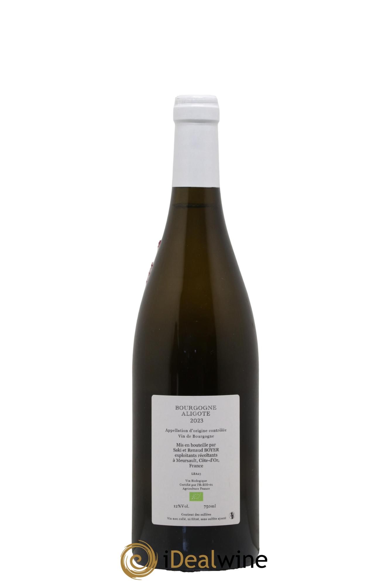 Bourgogne Aligoté Renaud Boyer 2023 - Lot de 1 bouteille - 1