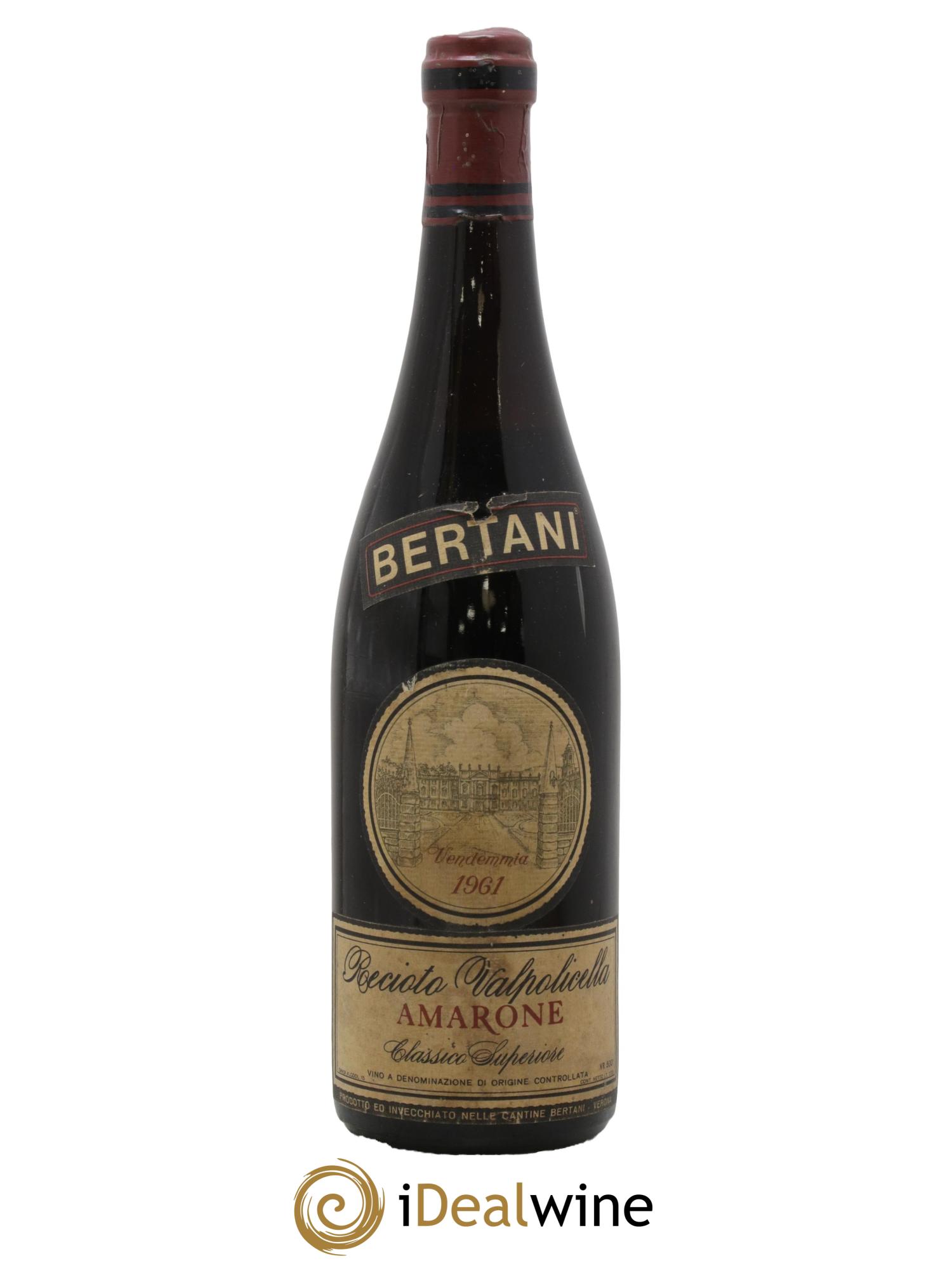 Amarone della Valpolicella DOC Bertani 1961 - Lot de 1 bouteille - 0