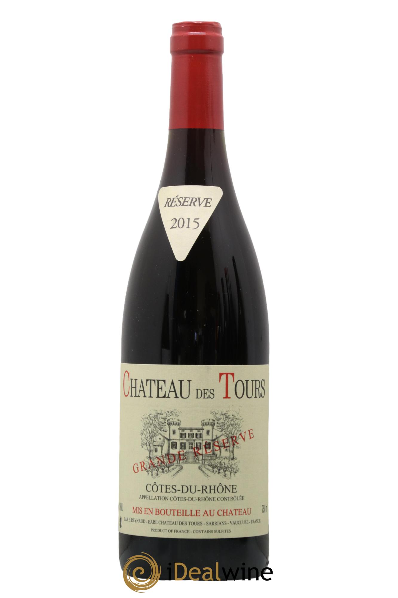 Côtes-du-Rhône Château des Tours Grande Réserve Emmanuel Reynaud 2015 - Lot de 1 bouteille - 0