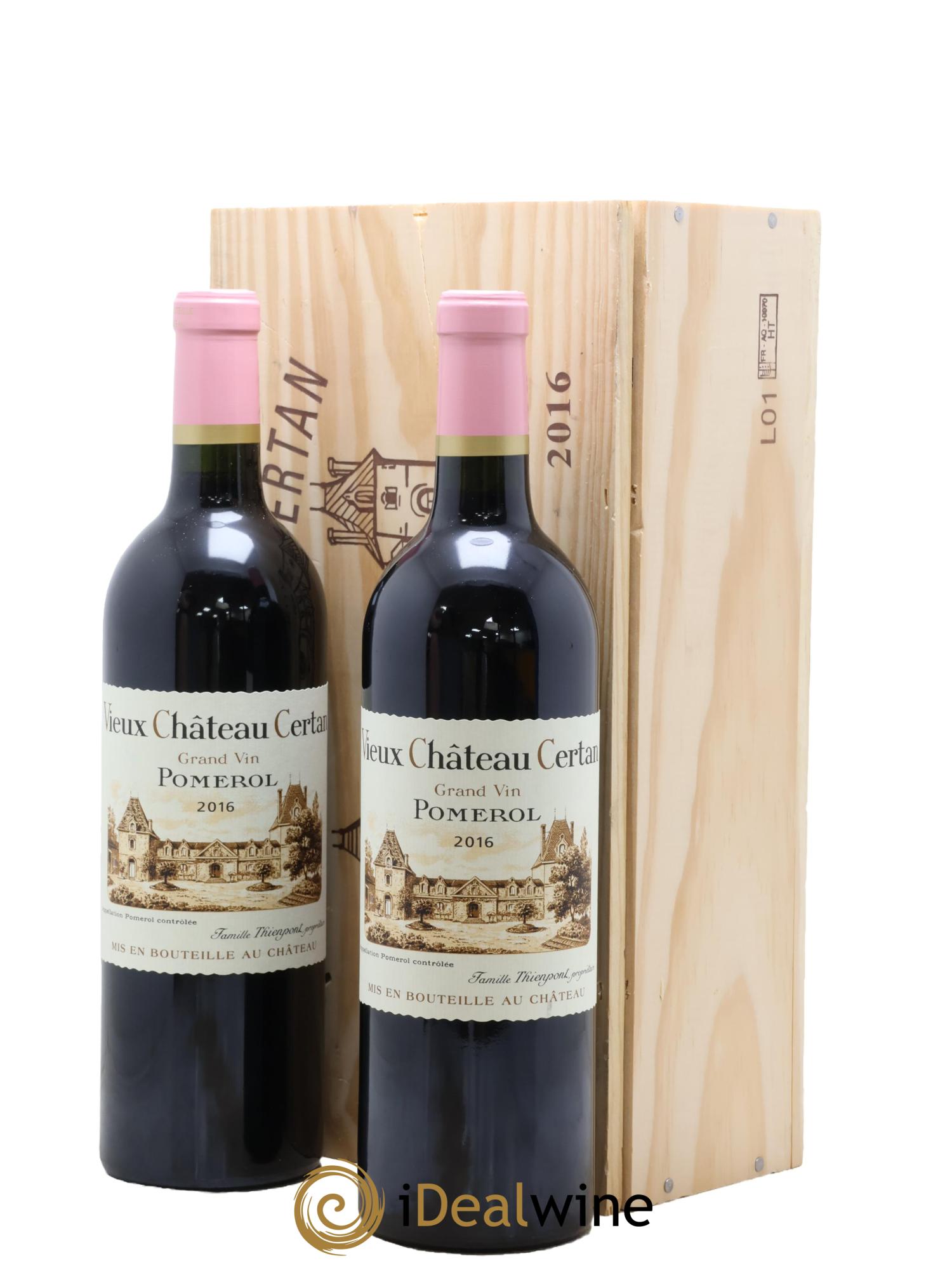 Vieux Château Certan 2016 - Lot of 2 bottles - 0