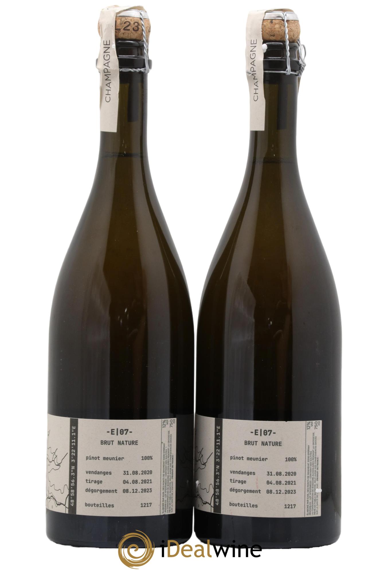 Brut Nature Exploration 07 Tom Gauditiabois 2020 - Lot de 2 bouteilles - 1