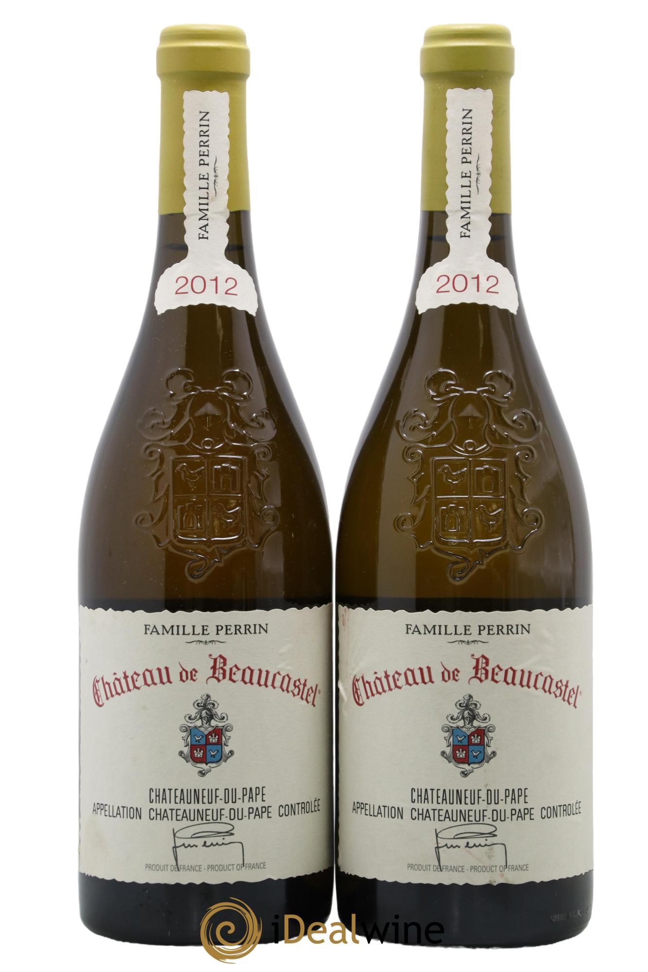 Châteauneuf-du-Pape Château de Beaucastel Famille Perrin 2012 - Lot of 2 bottles - 0