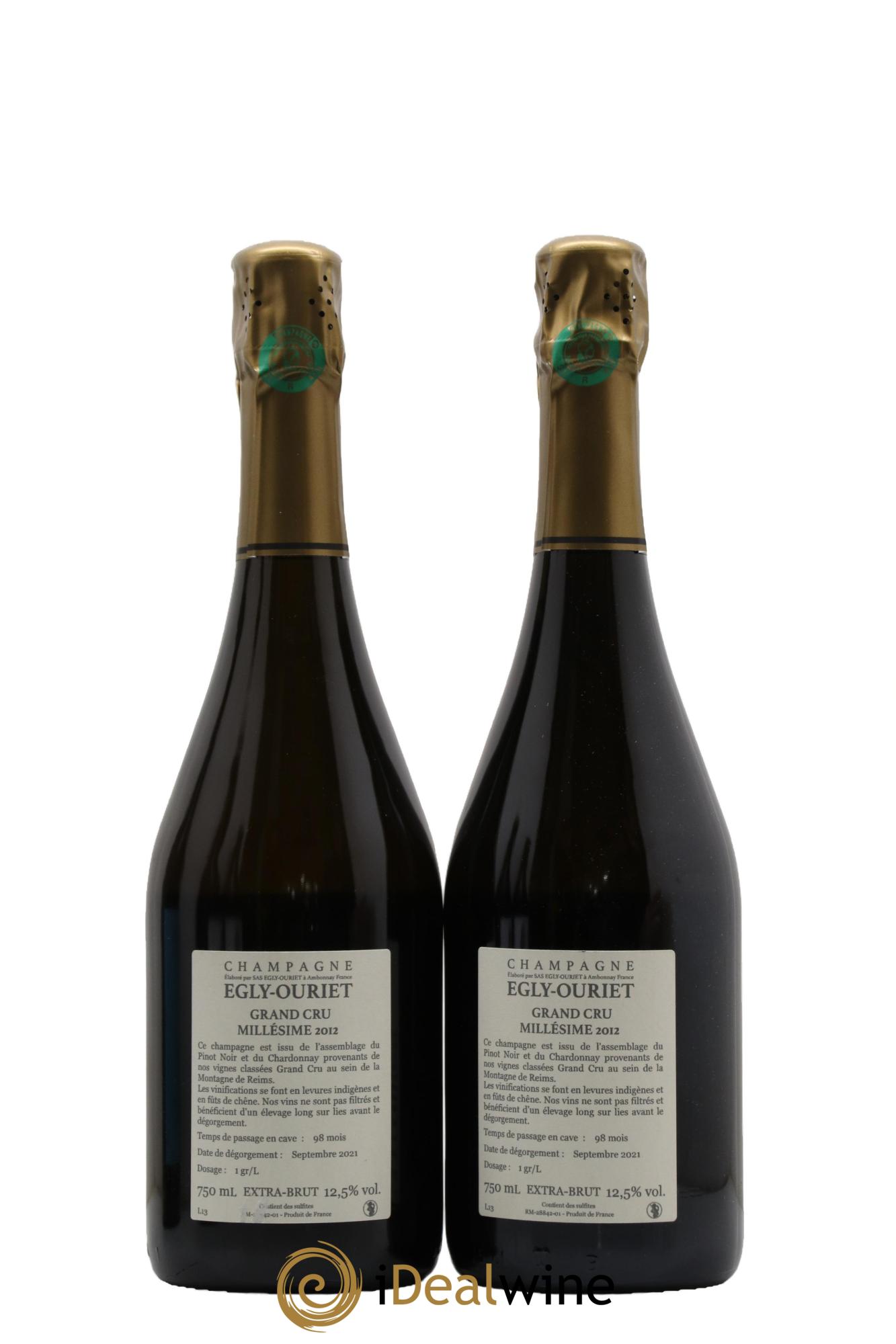 Ambonnay Vieilles Vignes Brut Millésimé Egly-Ouriet 2012 - Lotto di 2 bottiglie - 1