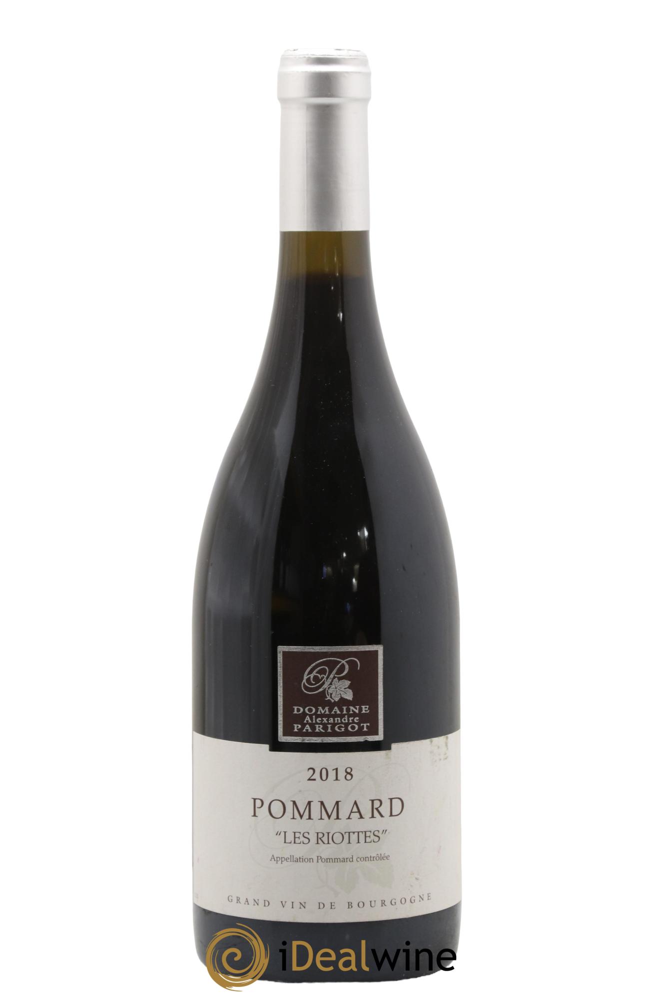 Pommard Les Riottes Alexandre Parigot 2018 - Lot de 1 bouteille - 0