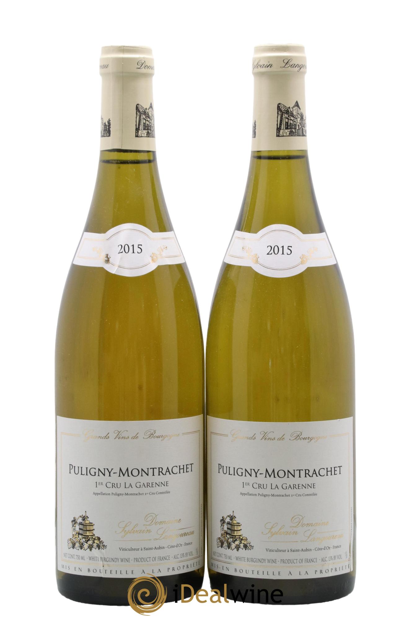 Puligny-Montrachet 1er Cru La Garenne Domaine Sylvain Langoureau 2015 - Lot de 2 bouteilles - 0