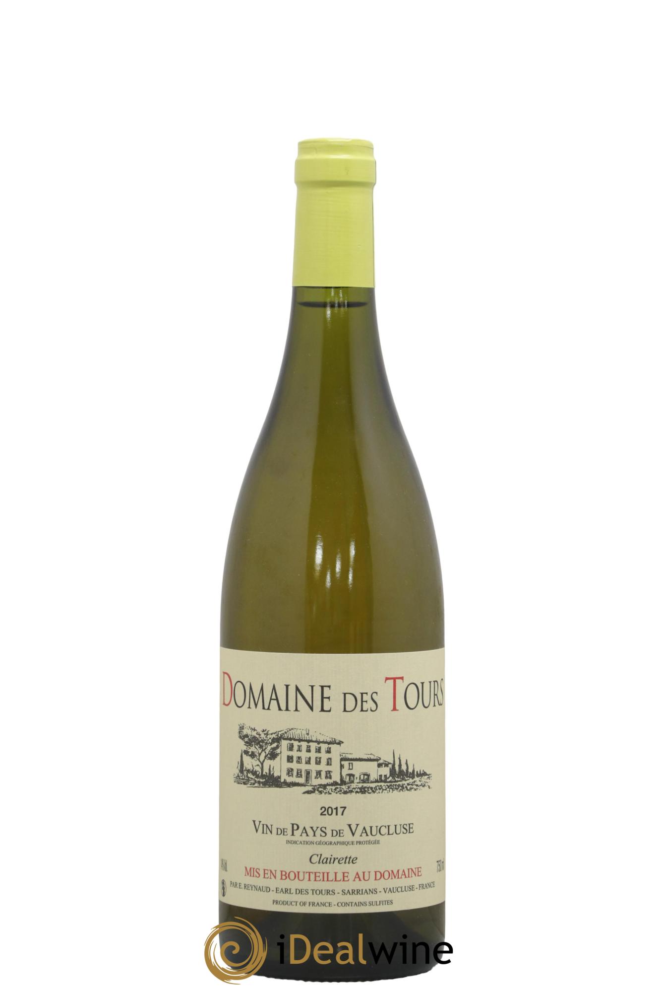IGP Vaucluse (Vin de Pays de Vaucluse) Domaine des Tours Clairette Emmanuel Reynaud 2017 - Lot of 1 bottle - 0