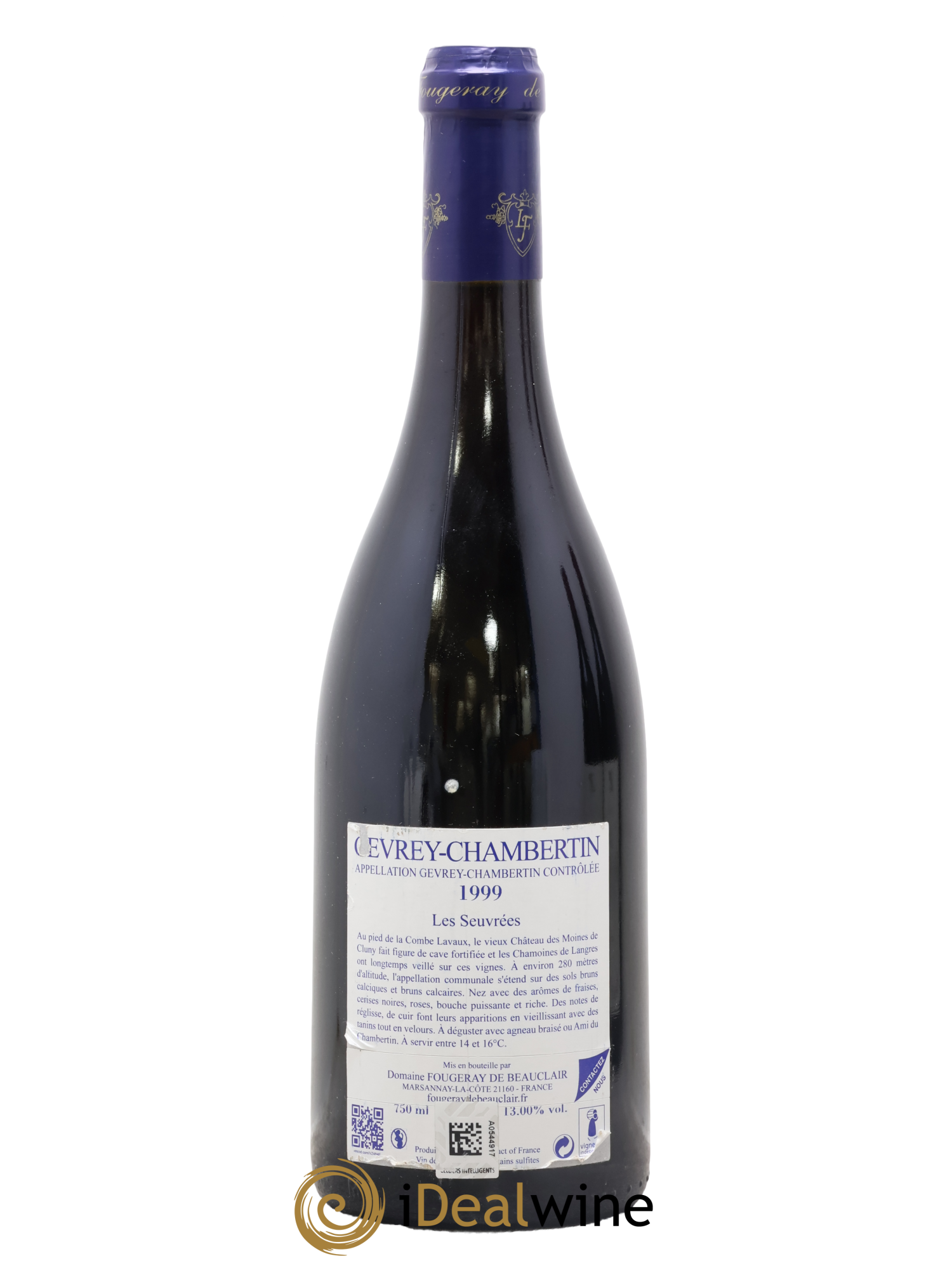 Gevrey-Chambertin 1er Cru Les Seuvrées Domaine de Fougeray de Beauclair 1999 - Lotto di 1 bottiglia - 1