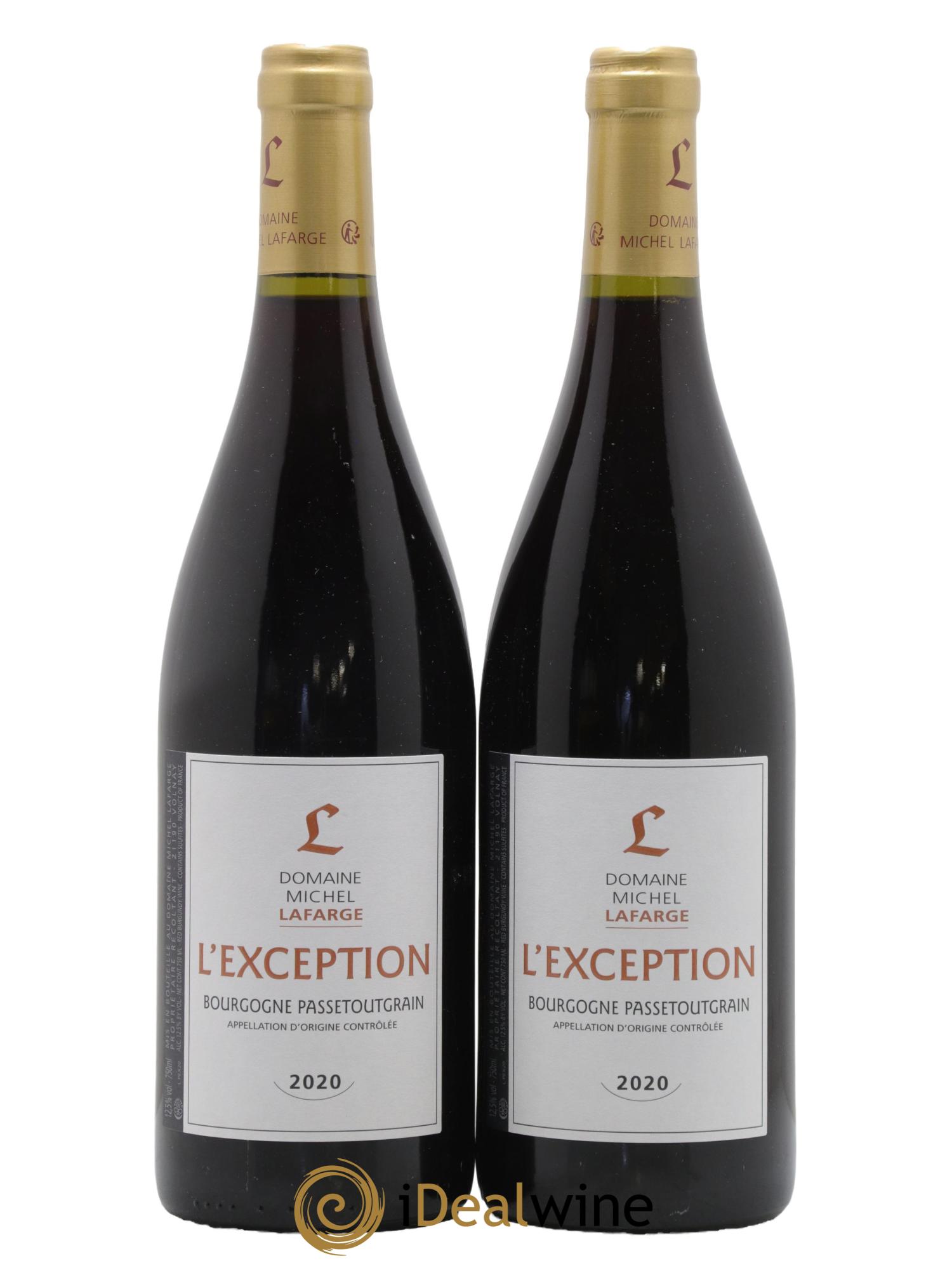 Bourgogne Passetoutgrain L'Exception Lafarge (Domaine) 2020 - Lot de 2 bouteilles - 0