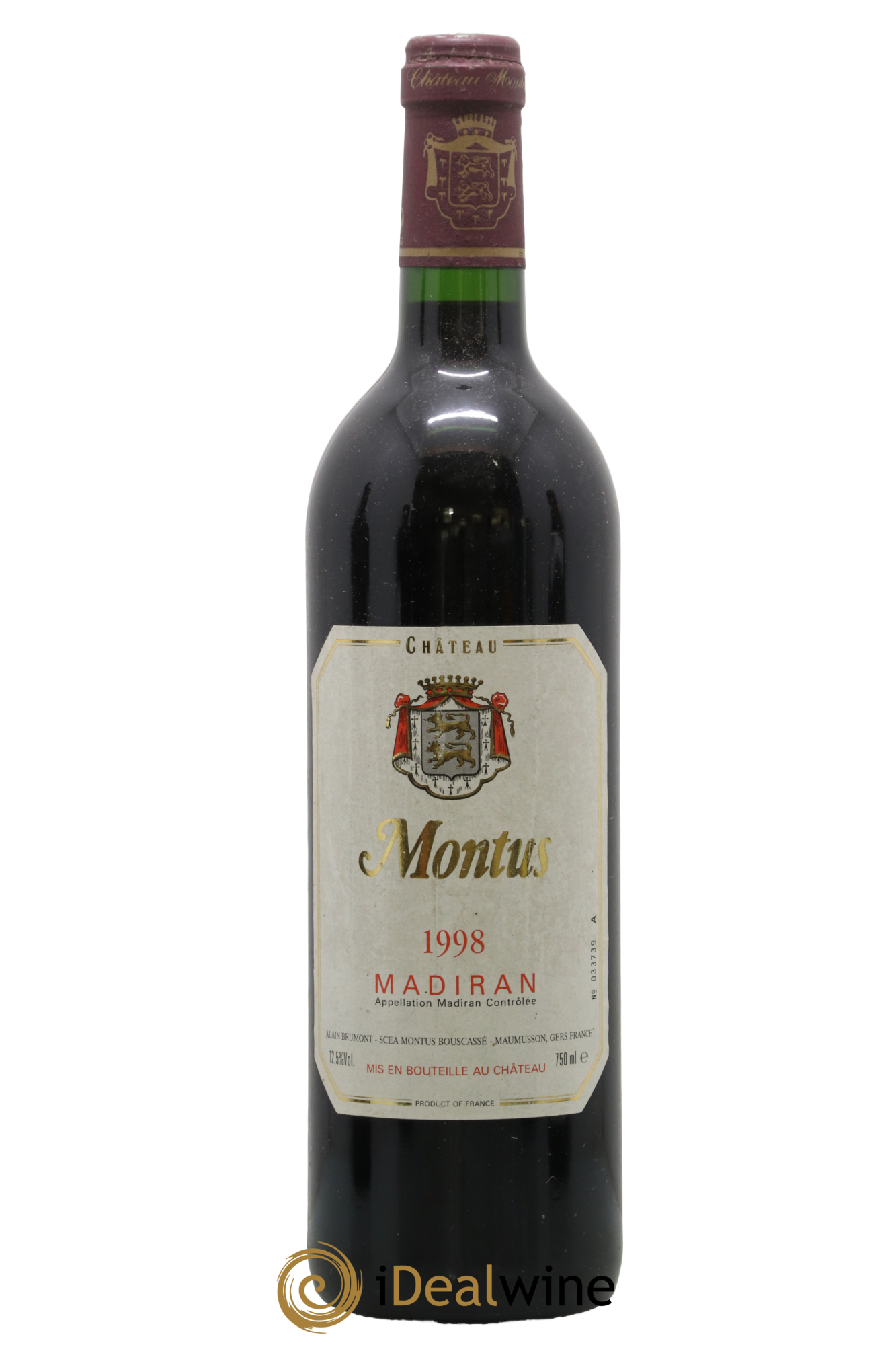 Madiran Château Montus Alain Brumont 1998 - Lot de 1 bouteille - 0