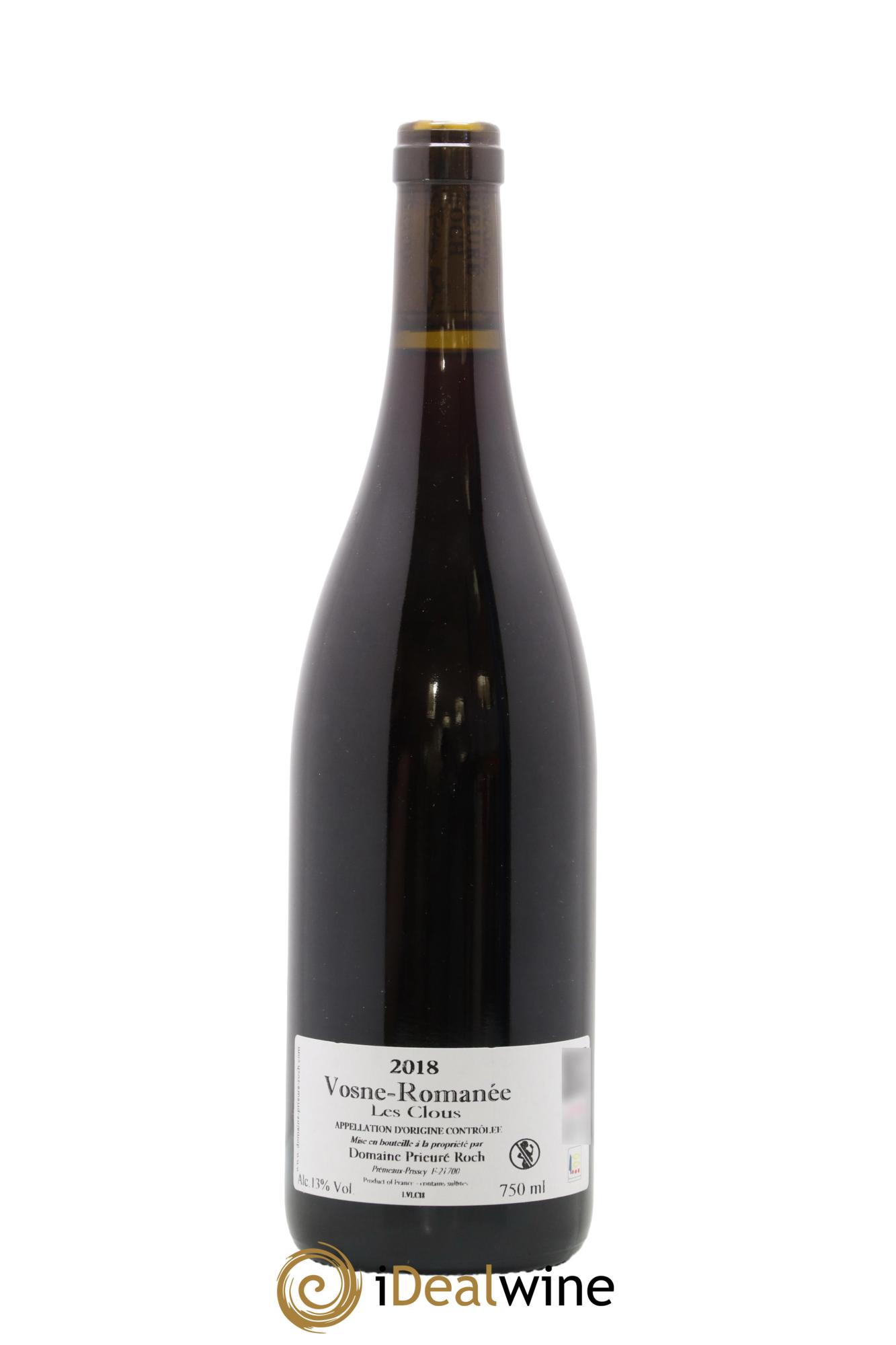 Vosne-Romanée Les Clous Prieuré Roch 2018 - Lot de 1 bouteille - 1