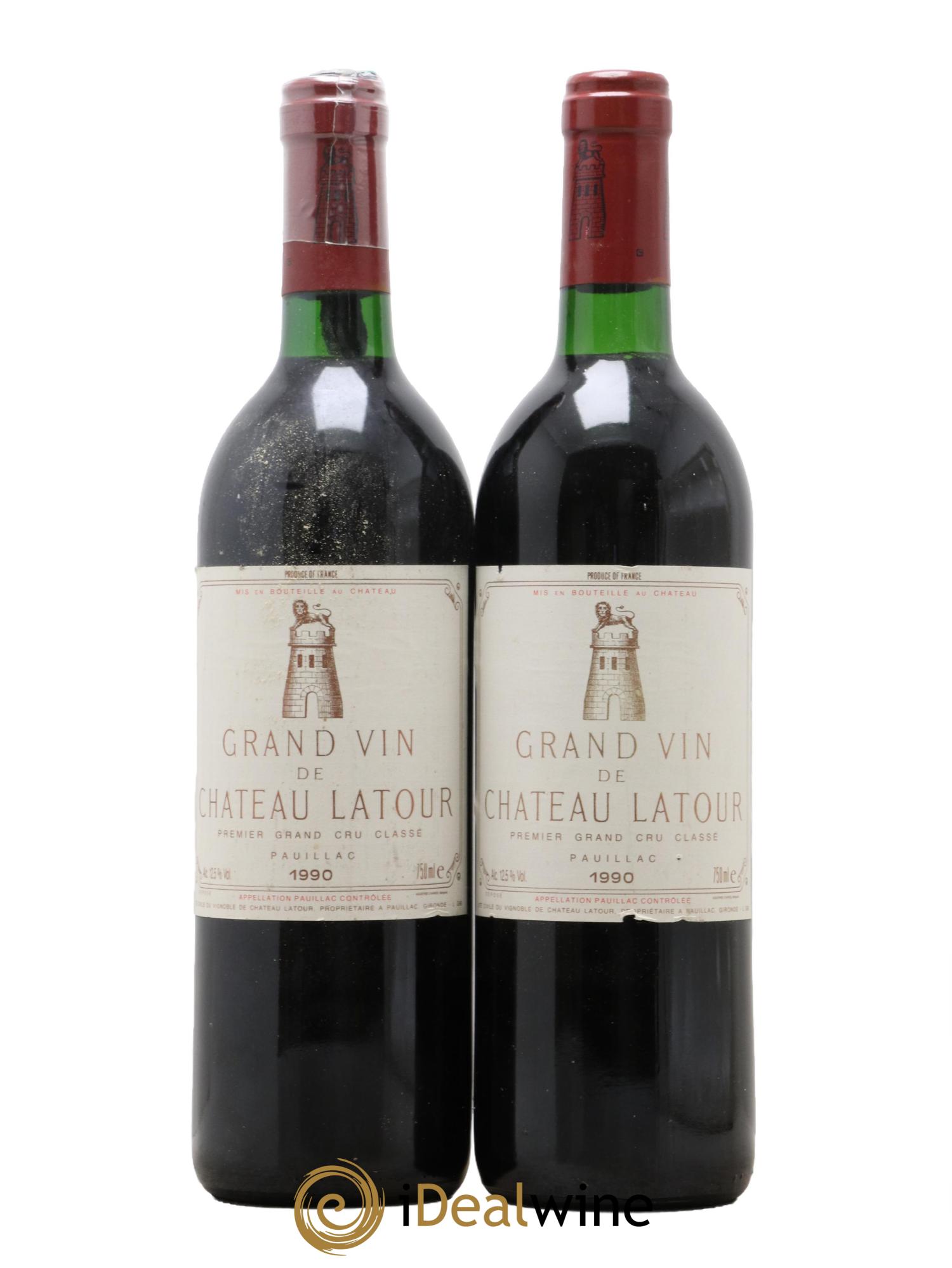 Château Latour 1er Grand Cru Classé 1990 - Lot de 2 bouteilles - 0