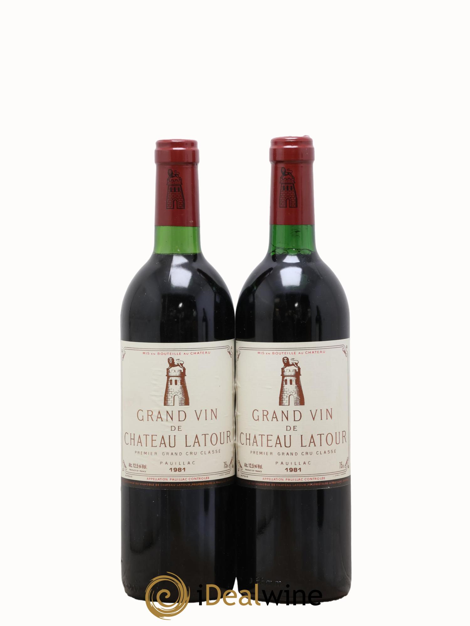Château Latour 1er Grand Cru Classé 1981 - Posten von 2 Flaschen - 0