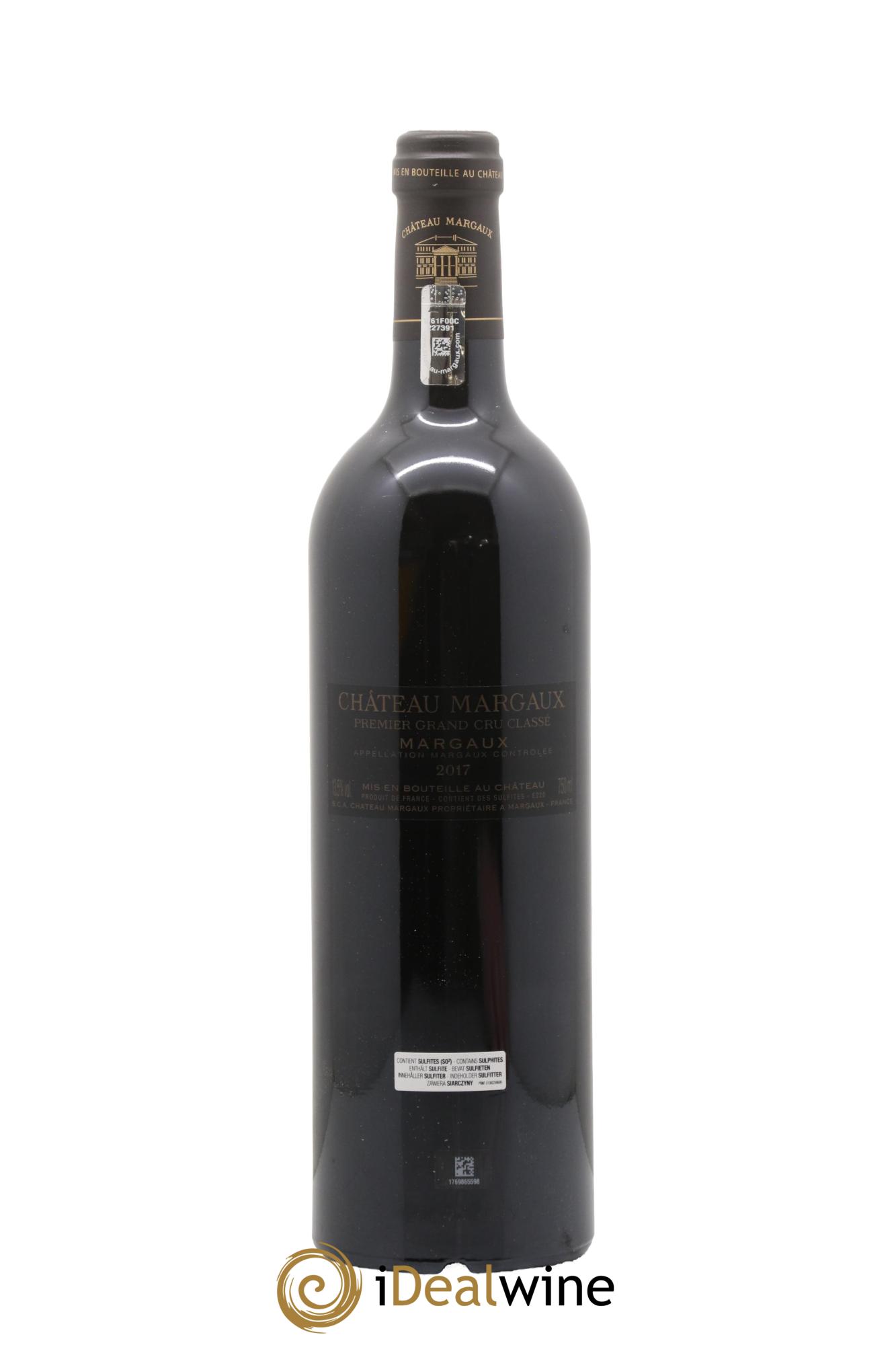 Château Margaux 1er Grand Cru Classé 2017 - Lot de 1 bouteille - 2