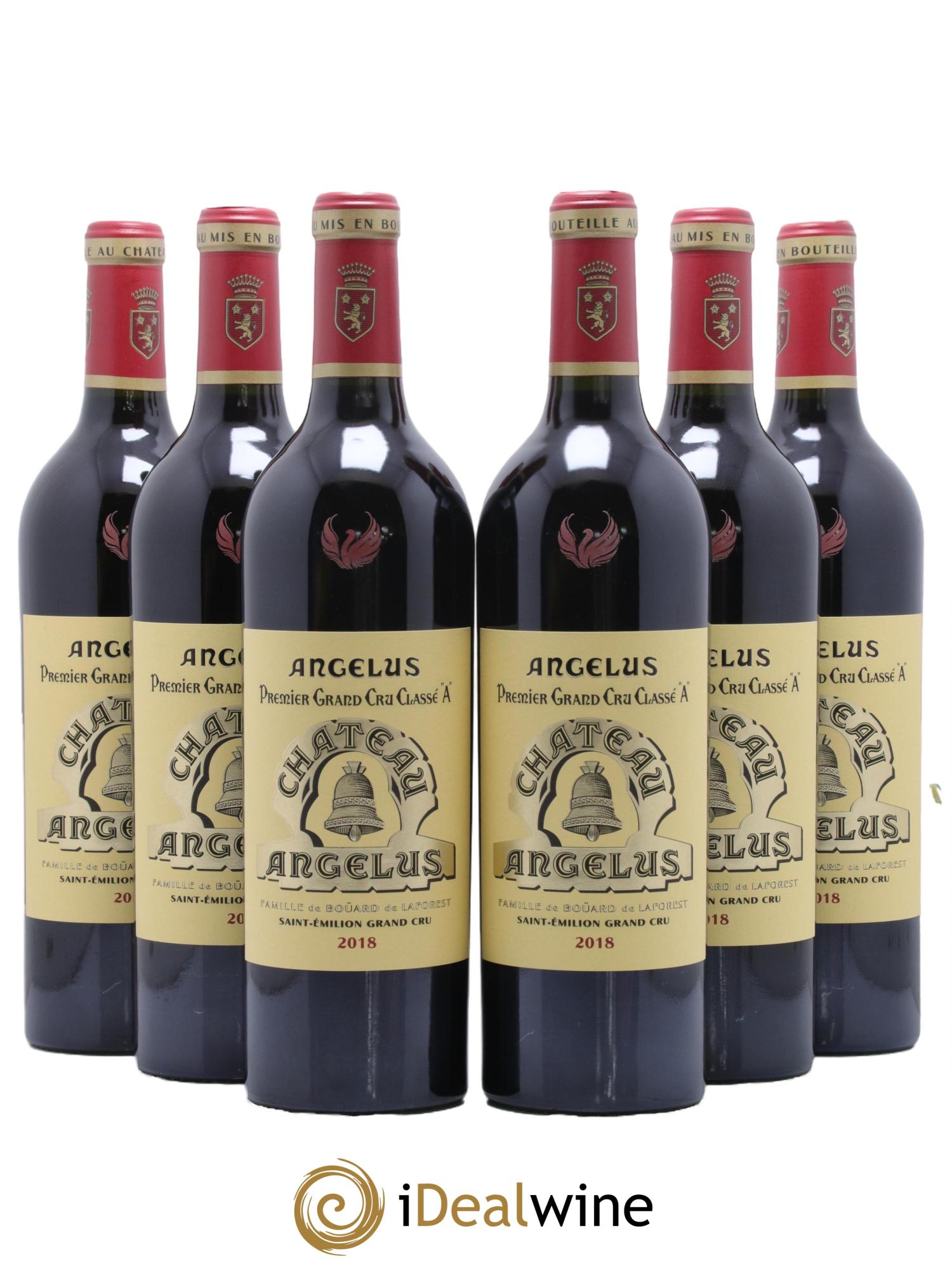 Château Angélus 1er Grand Cru Classé A 2018 - Lot de 6 bouteilles - 0