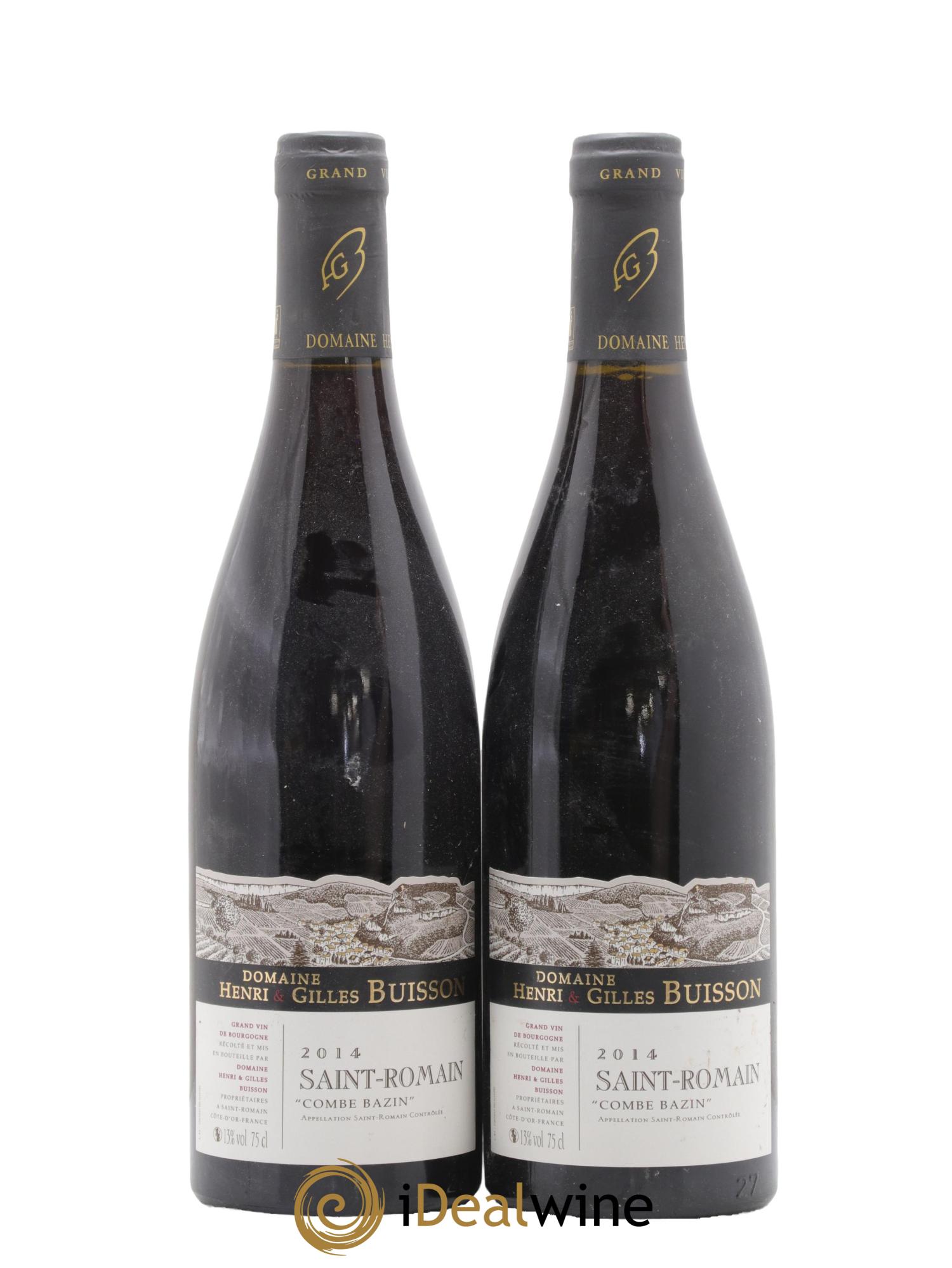 Saint-Romain Combe Bazin Henri et Gilles Buisson (Domaine) 2014 - Lot de 2 bouteilles - 0