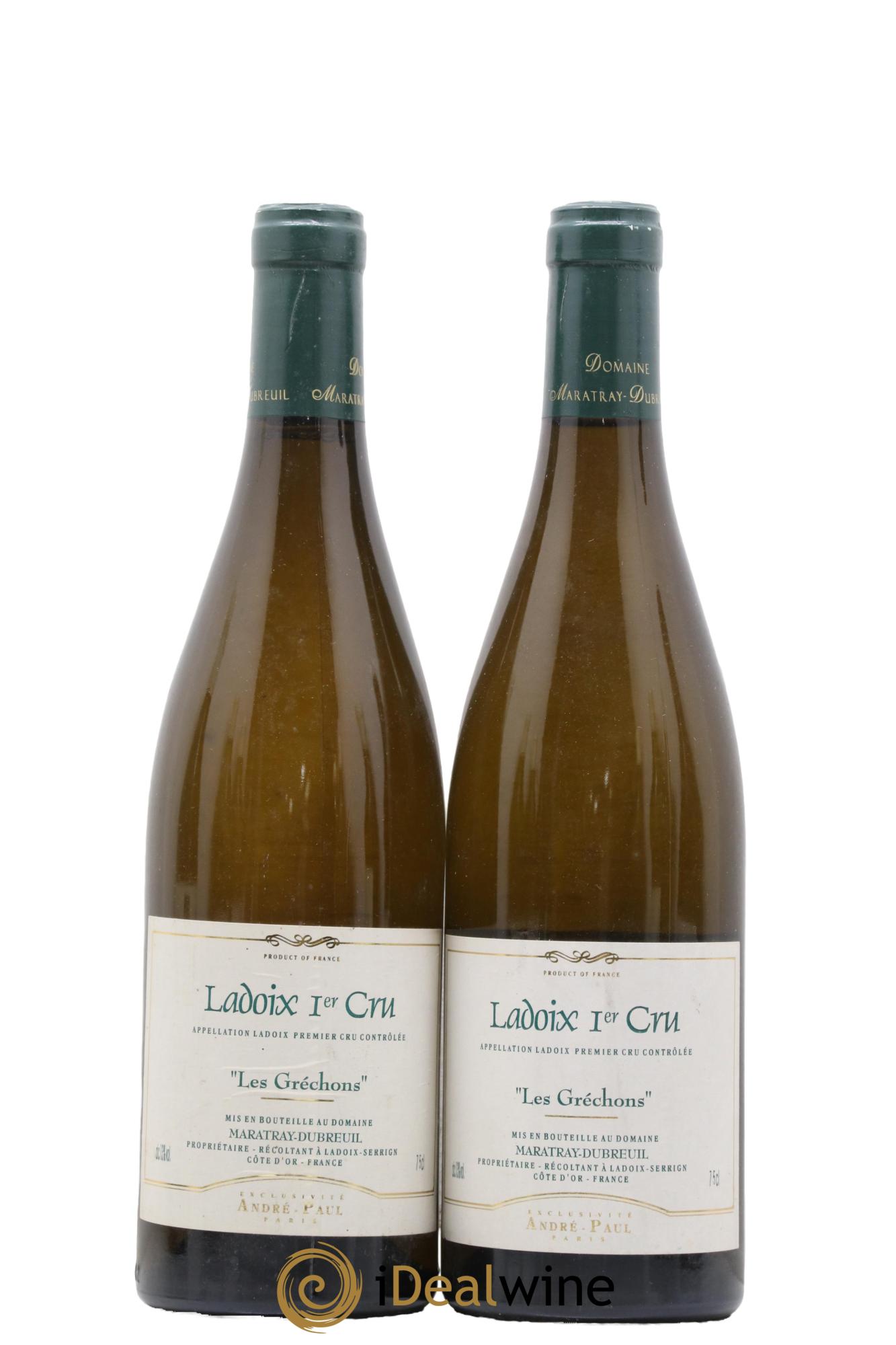 Ladoix 1er Cru Grechons Domaine Maratray-Dubreuil 2011 - Lot de 2 bouteilles - 0