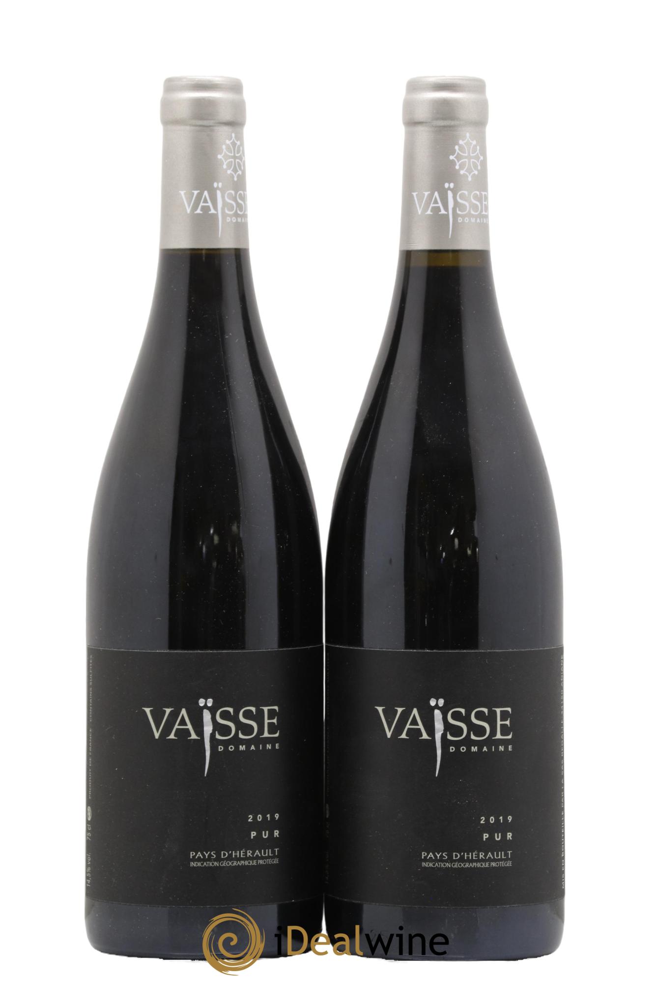 Pays d'Hérault Pur Vaisse (Domaine) 2019 - Lot de 2 bouteilles - 0