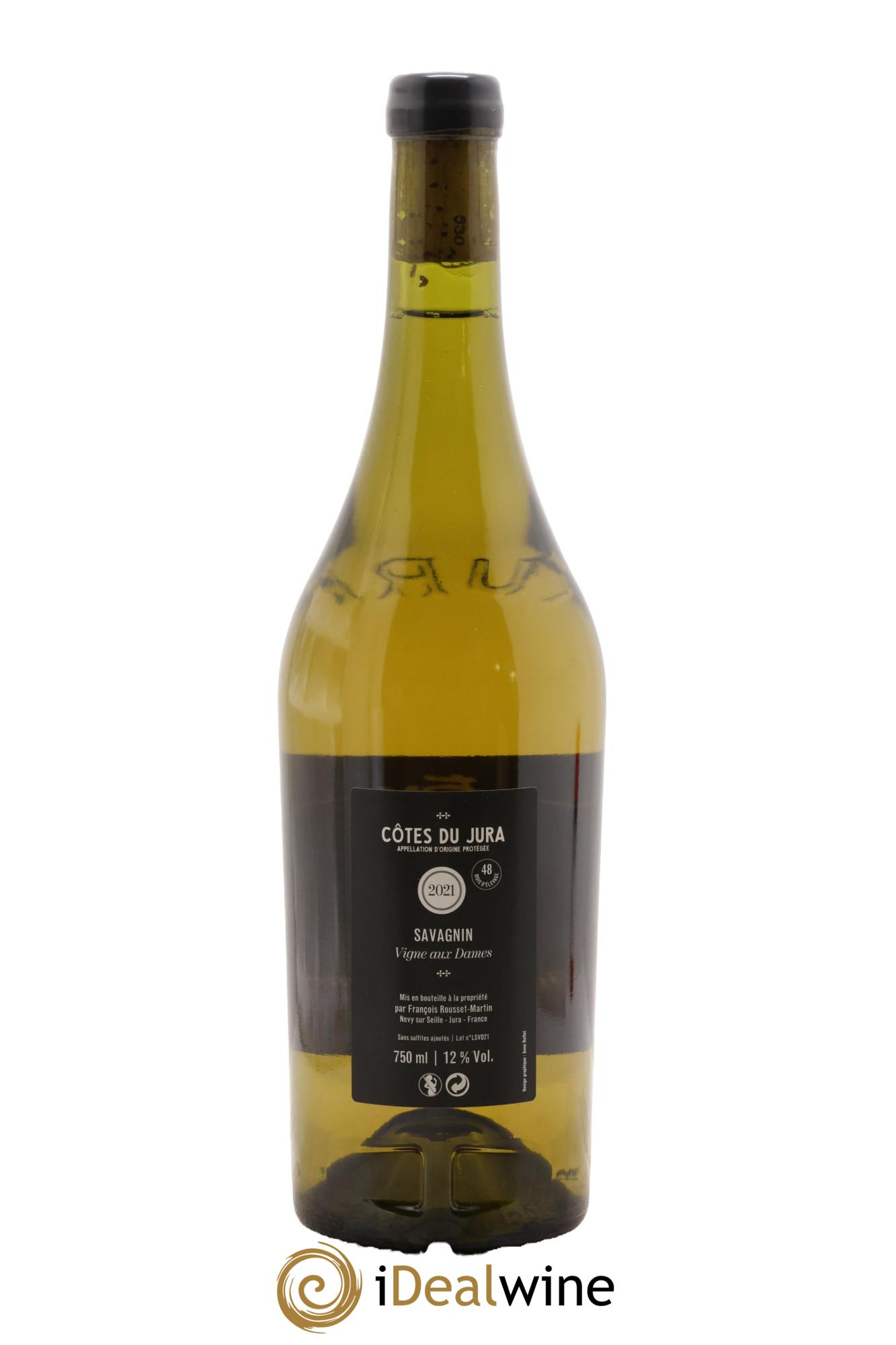 Côtes du Jura Vignes aux Dames François Rousset Martin 2021 - Lotto di 1 bottiglia - 1