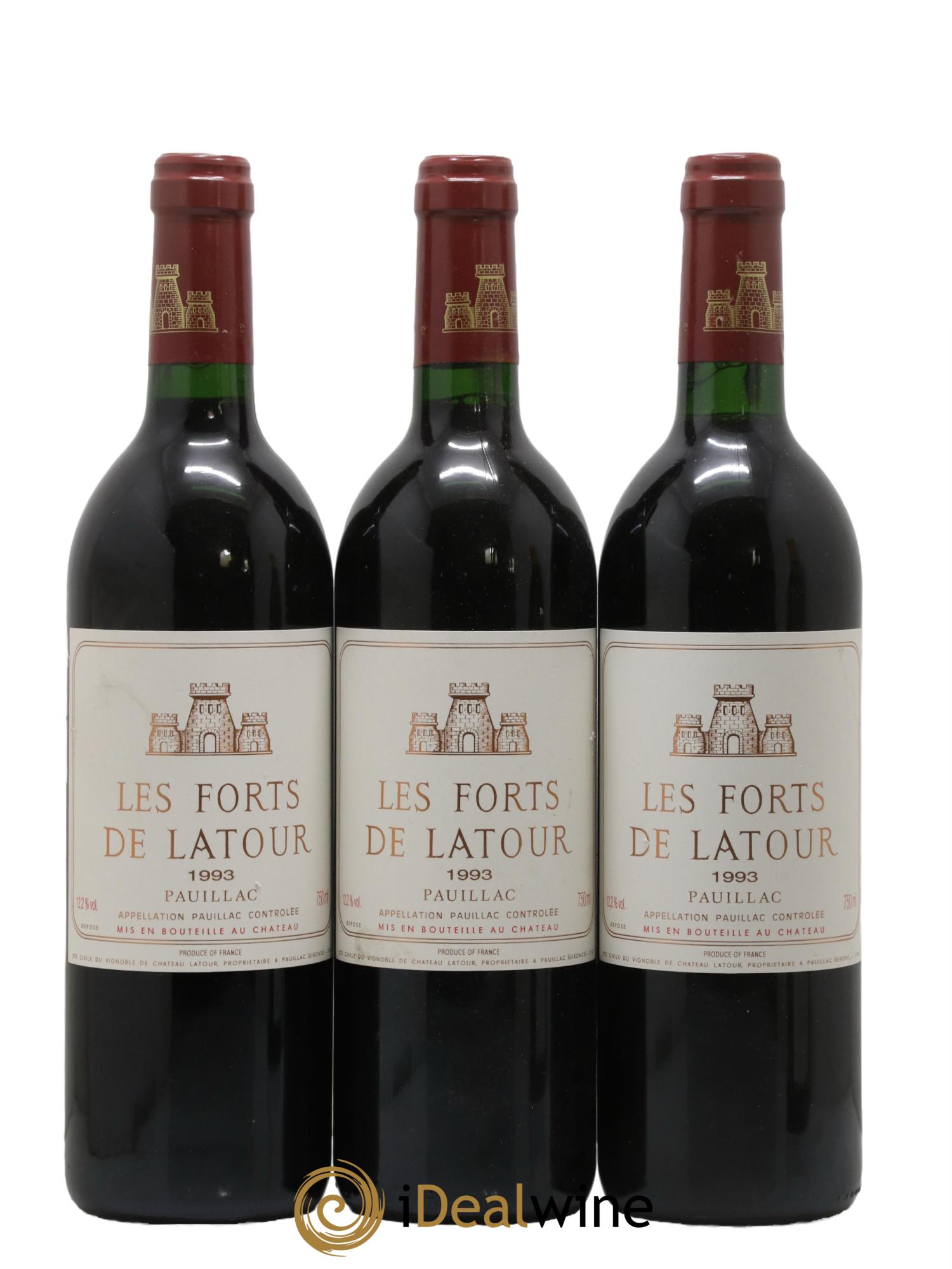 Les Forts de Latour Second Vin 1993 - Lot de 3 bouteilles - 0