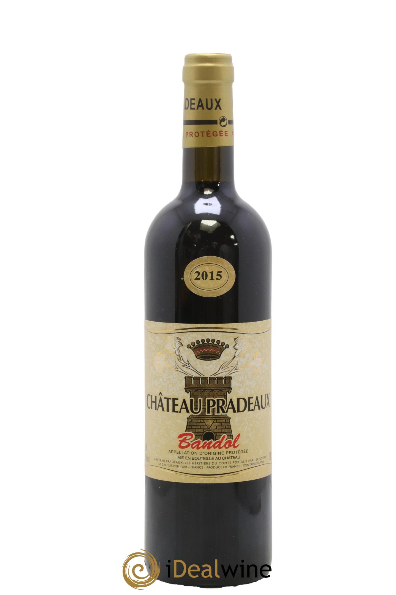 Bandol Château Pradeaux Famille Portalis 2015 - Lot de 1 bouteille - 0