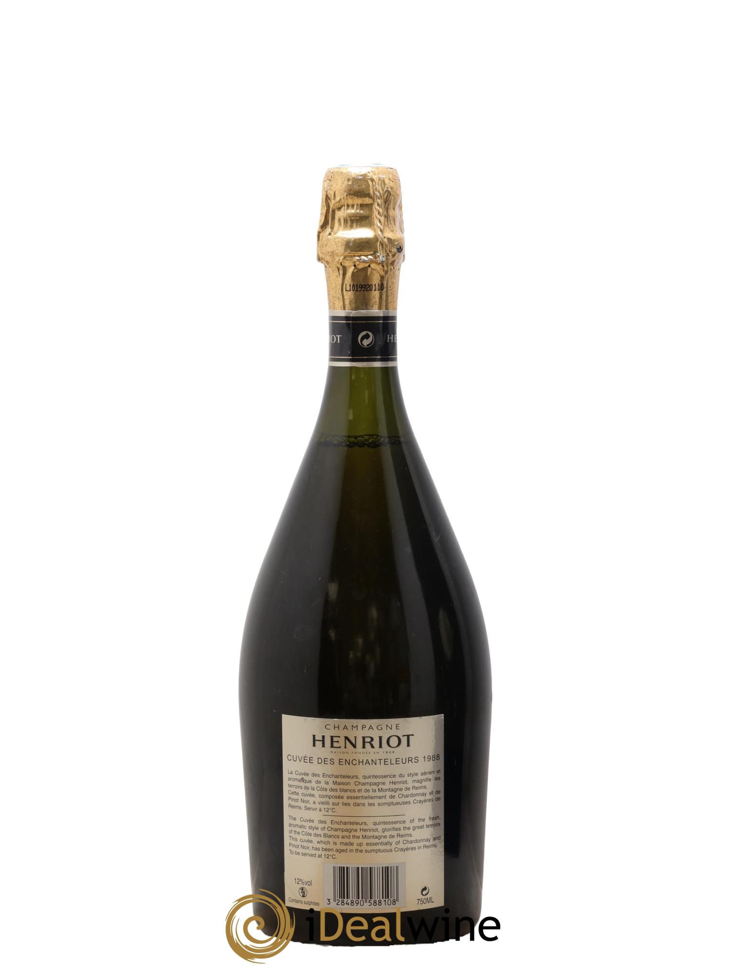 Cuvée des Enchanteleurs Henriot 1988 - Lot of 1 bottle - 2