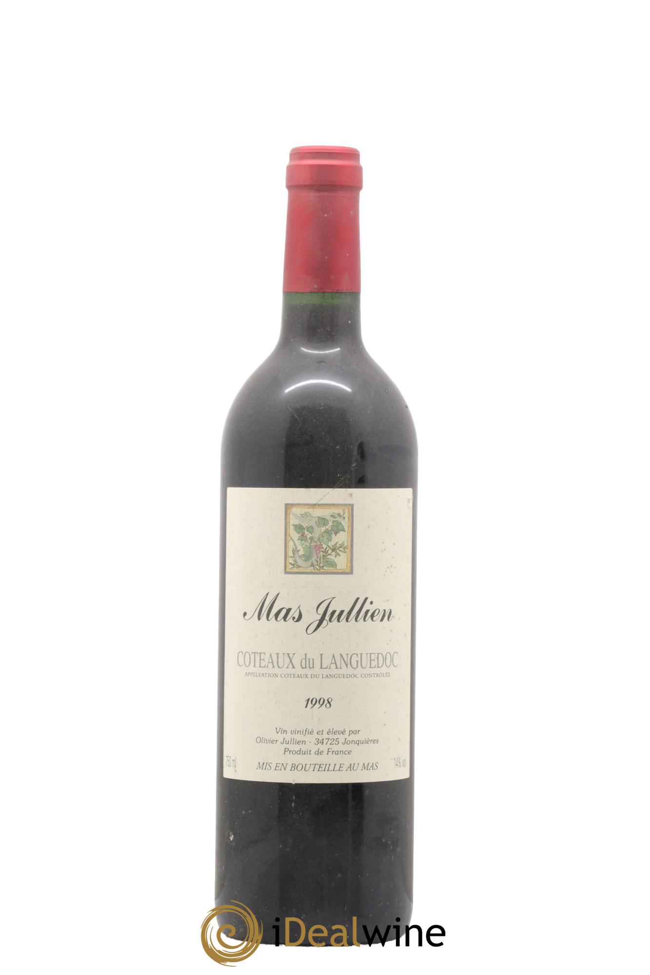 Terrasses du Larzac Mas Jullien Olivier Jullien 1998 - Lot de 1 bouteille - 0