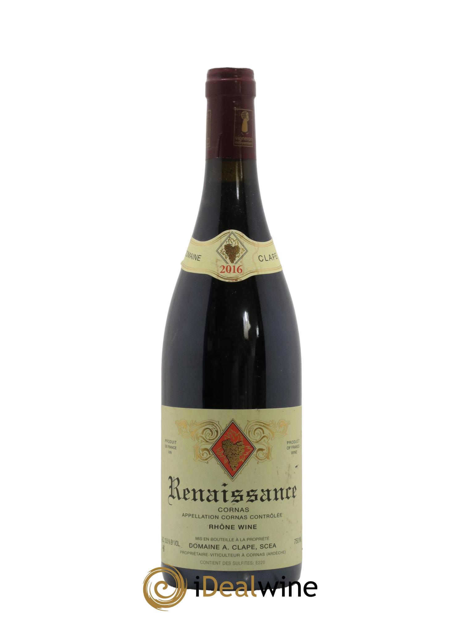 Cornas Renaissance Auguste Clape 2016 - Lotto di 1 bottiglia - 0