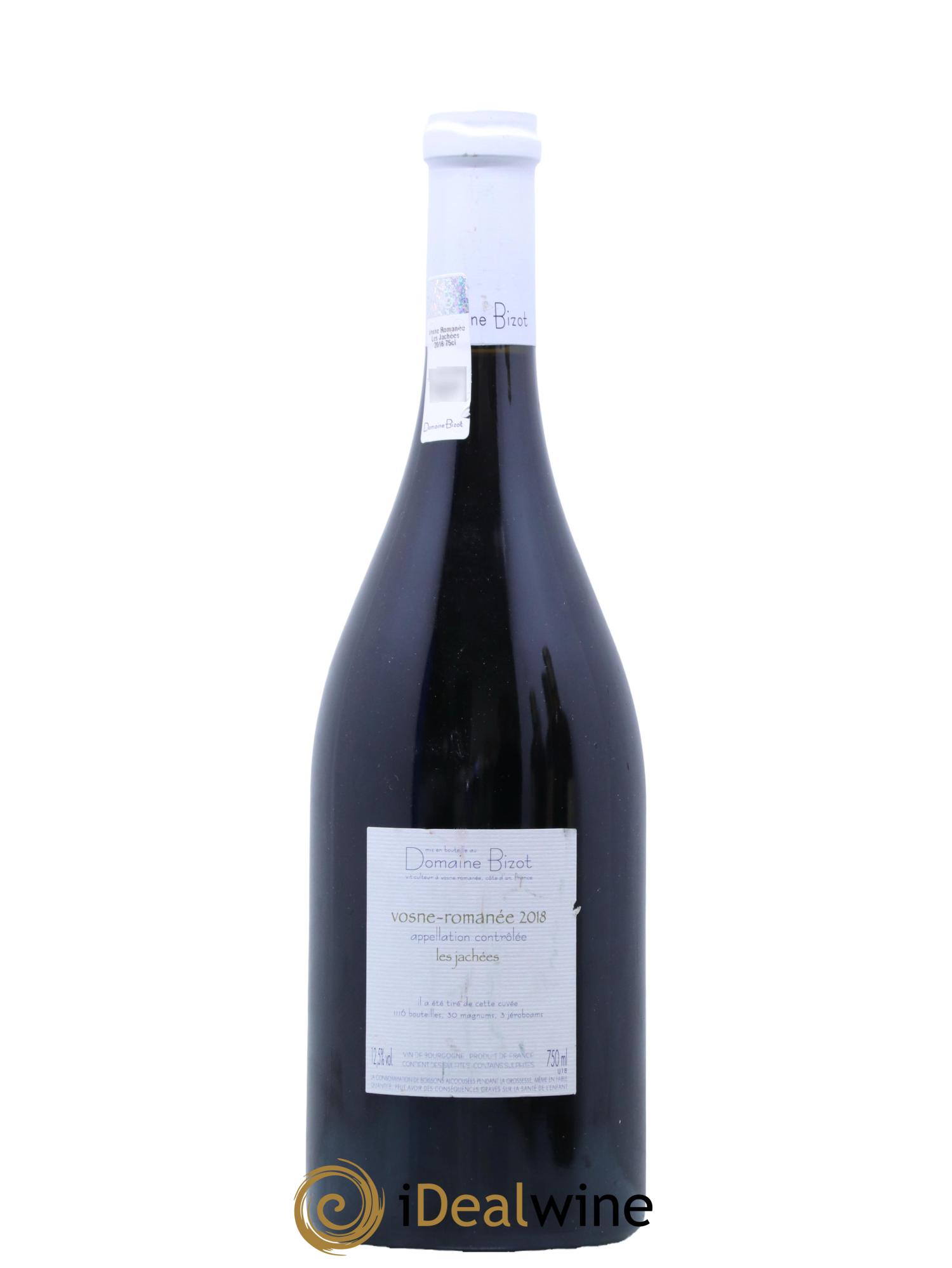 Vosne-Romanée Les Jachées Bizot (Domaine)  2018 - Lot of 1 bottle - 1