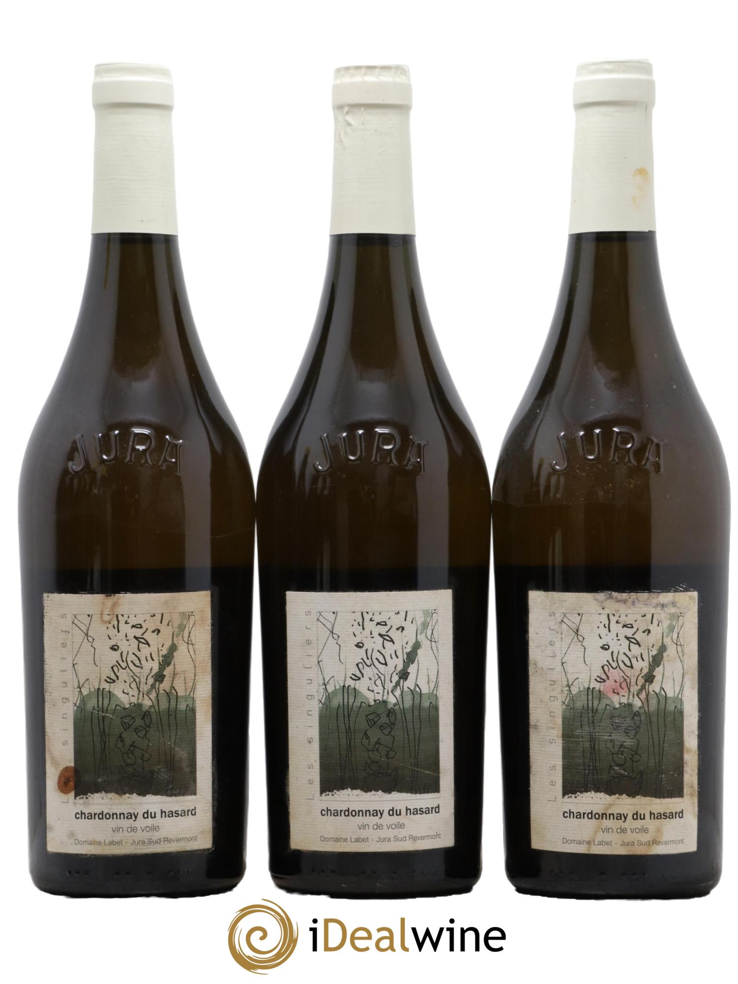 Côtes du Jura Vin de voile Chardonnay du Hasard Romain - Julien - Charline Labet 2015 - Lot de 3 bouteilles - 0